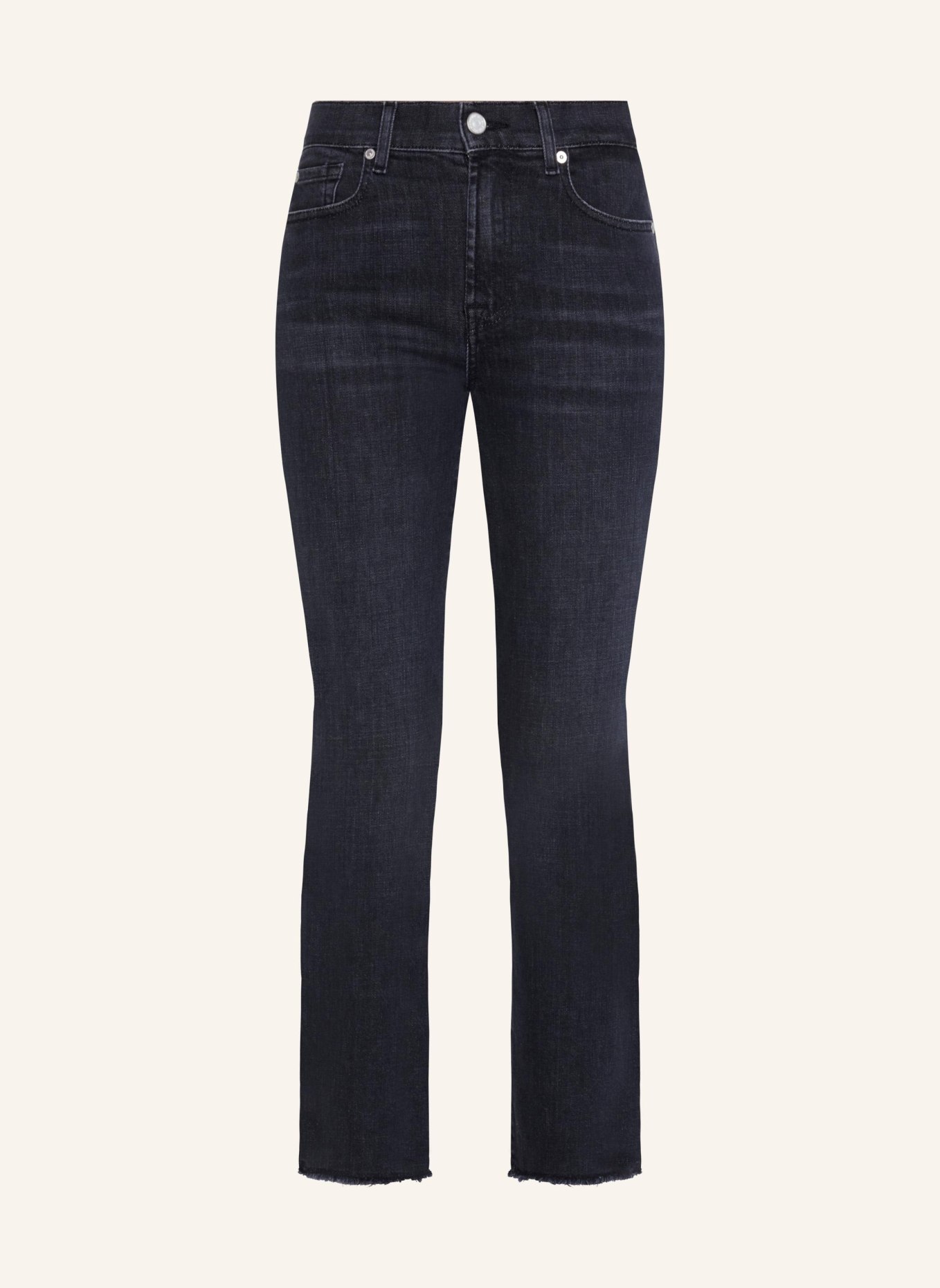 7 for all mankind Jeans THE STRAIGHT CROP Straight fit, Farbe: SCHWARZ (Bild 1)