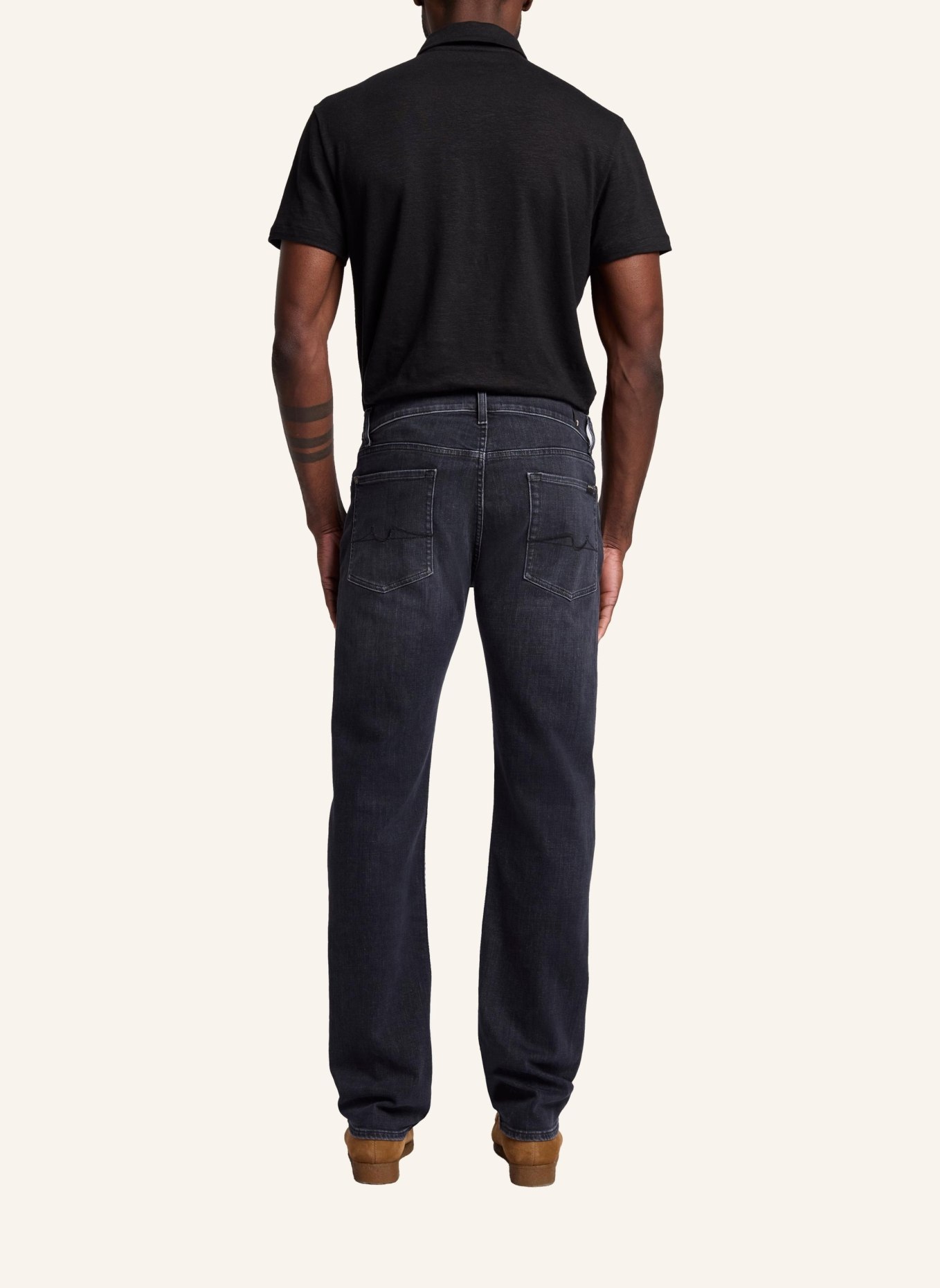 7 for all mankind Jeans STANDARD Straight fit, Farbe: SCHWARZ (Bild 2)