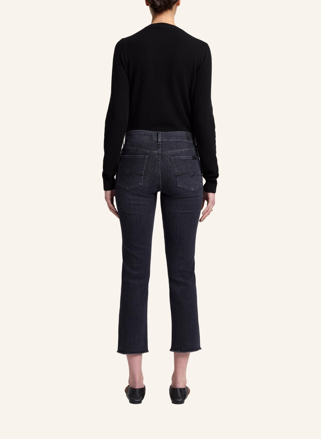 7 for all mankind Jeans THE STRAIGHT CROP Straight fit, Farbe: SCHWARZ (Bild 2)