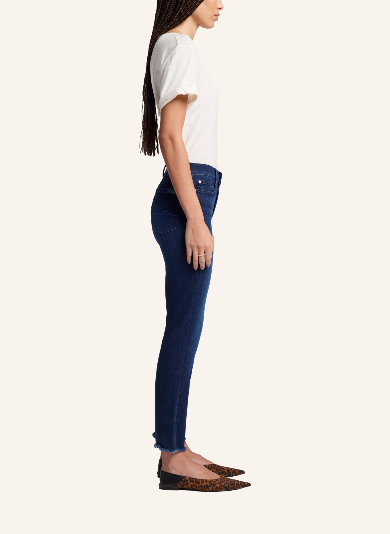 7 for all mankind Jeans THE STRAIGHT CROP Straight fit, Farbe: BLAU (Bild 2)