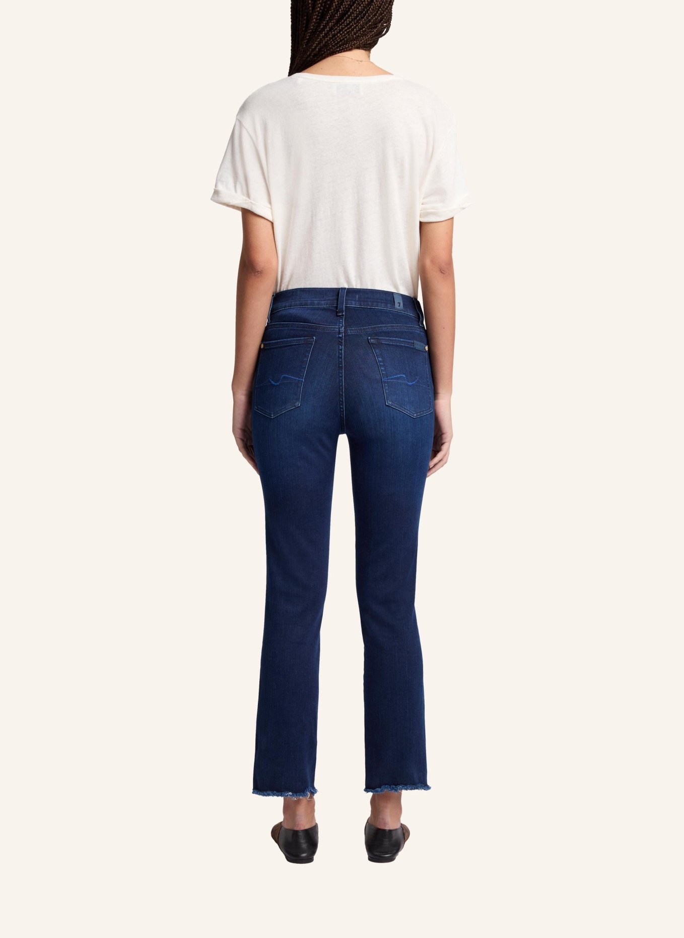 7 for all mankind Jeans THE STRAIGHT CROP Straight fit, Farbe: BLAU (Bild 4)