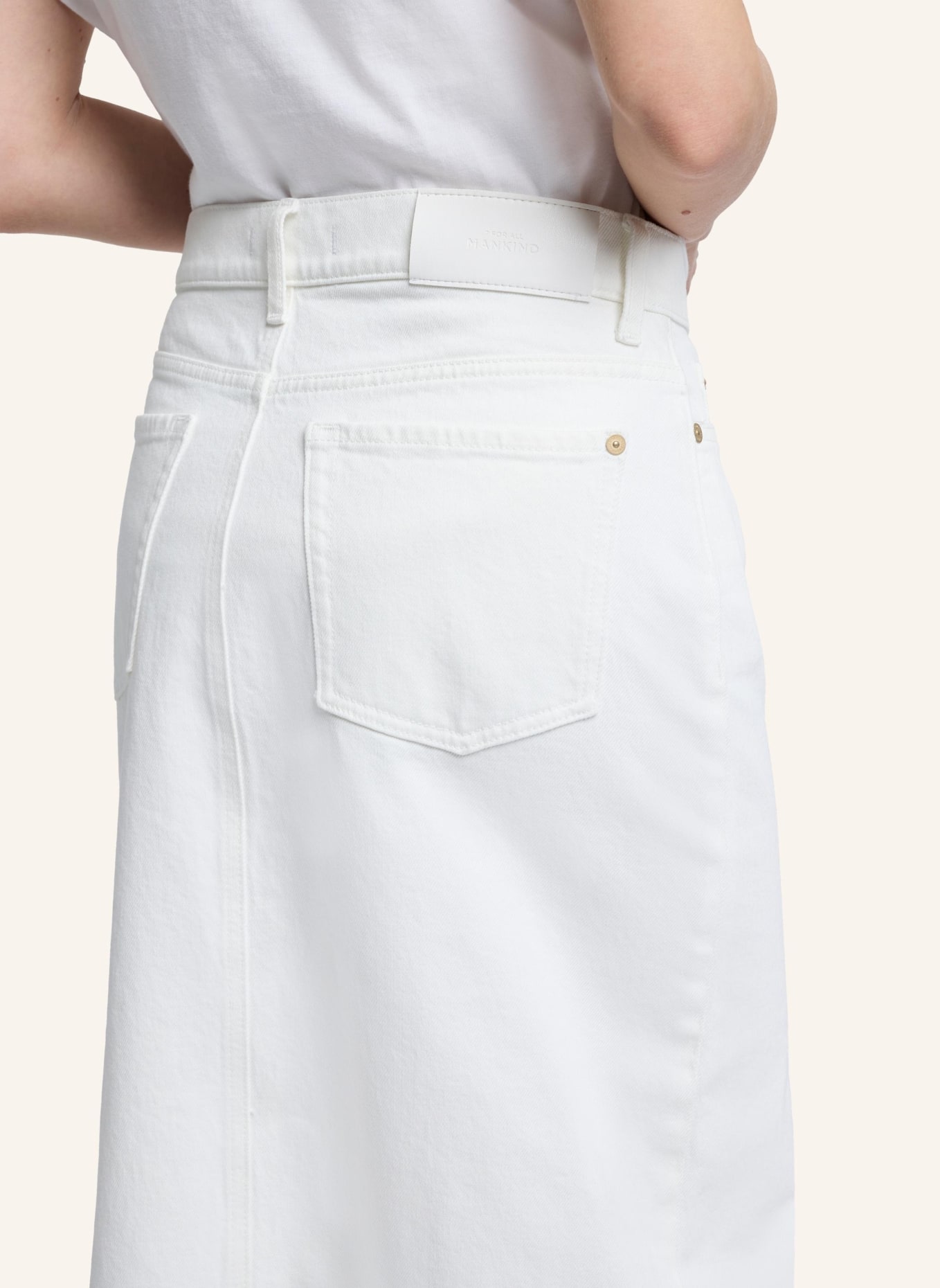 7 for all mankind Skirt KELLIE, Farbe: WEISS (Bild 3)