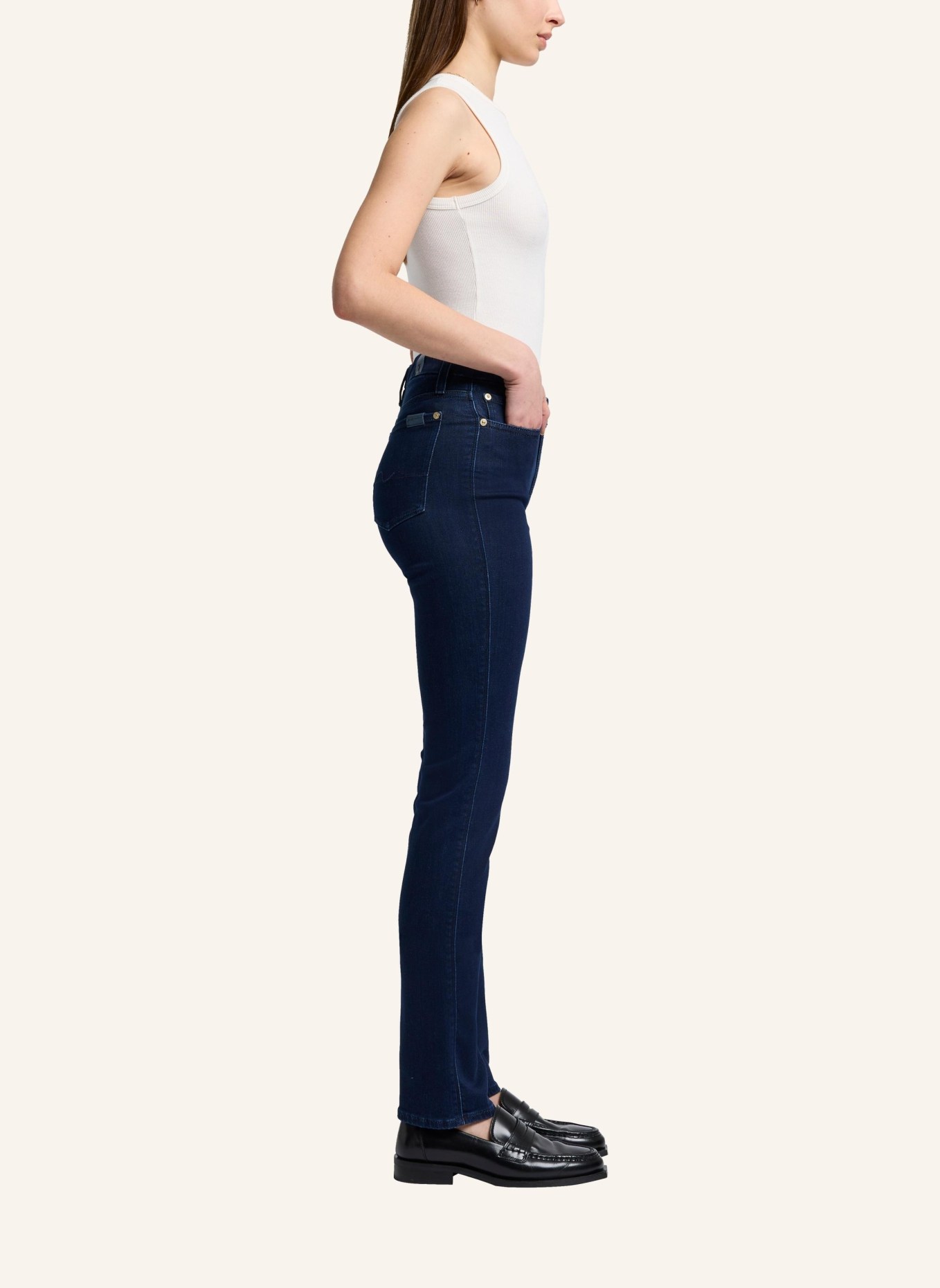 7 for all mankind Jeans KIMMIE STRAIGHT Straight Fit, Farbe: BLAU (Bild 4)