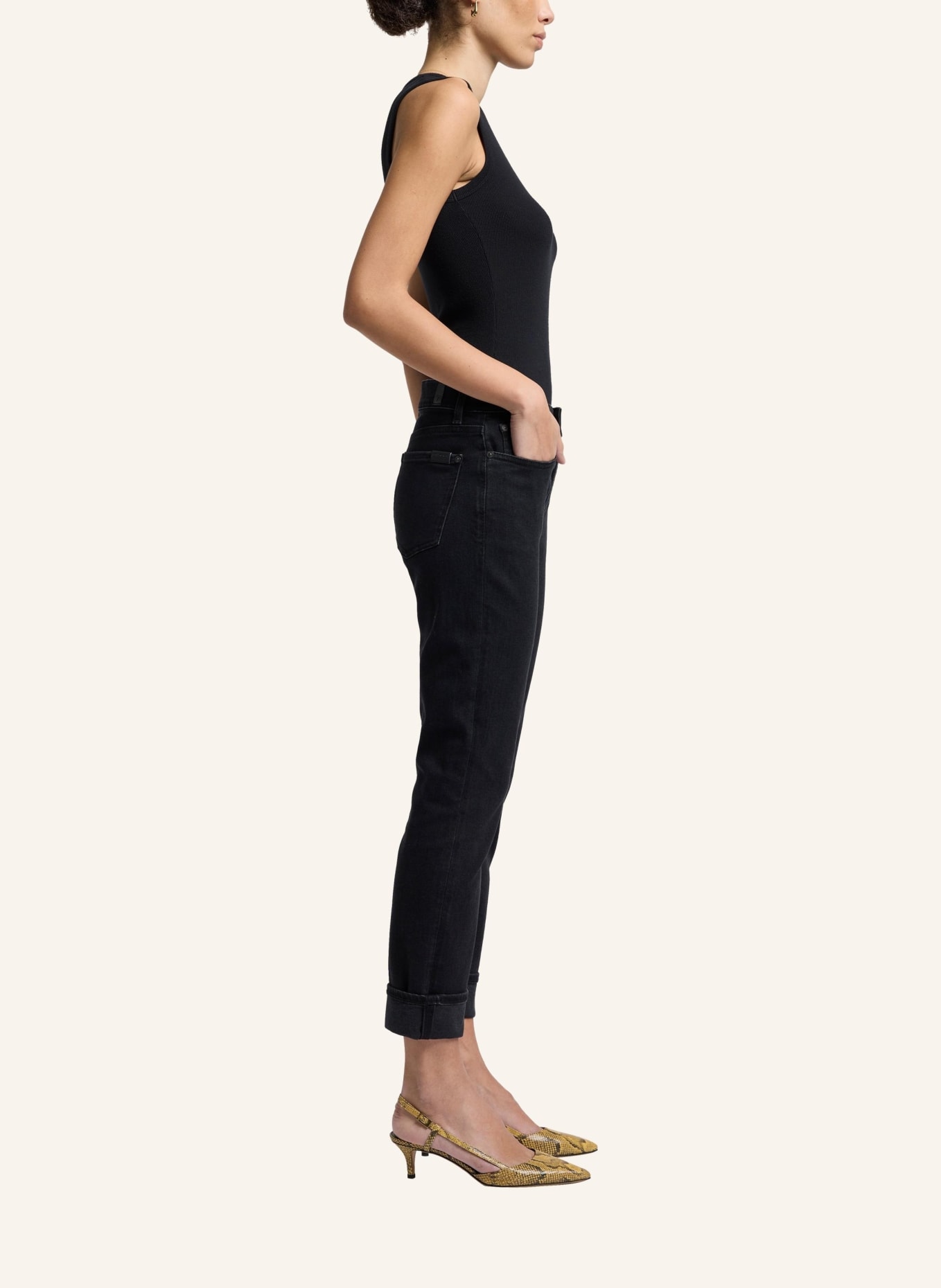 7 for all mankind Jeans RELAXED SKINNY Slim Fit, Farbe: SCHWARZ (Bild 4)