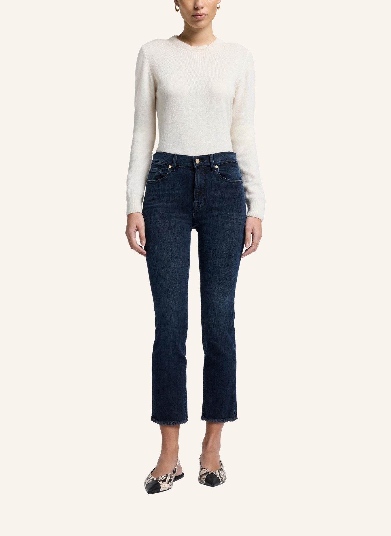 7 for all mankind Jeans THE STRAIGHT CROP Straight Fit, Farbe: BLAU (Bild 5)