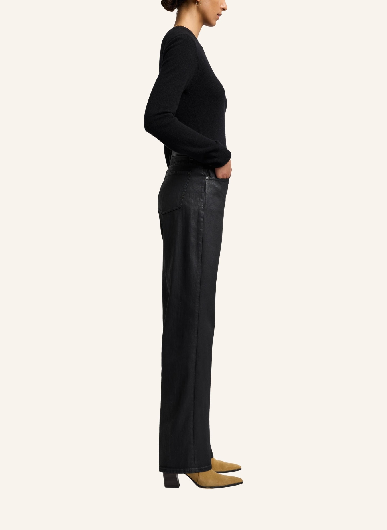 7 for all mankind Pants TESS Straight Fit, Farbe: SCHWARZ (Bild 4)