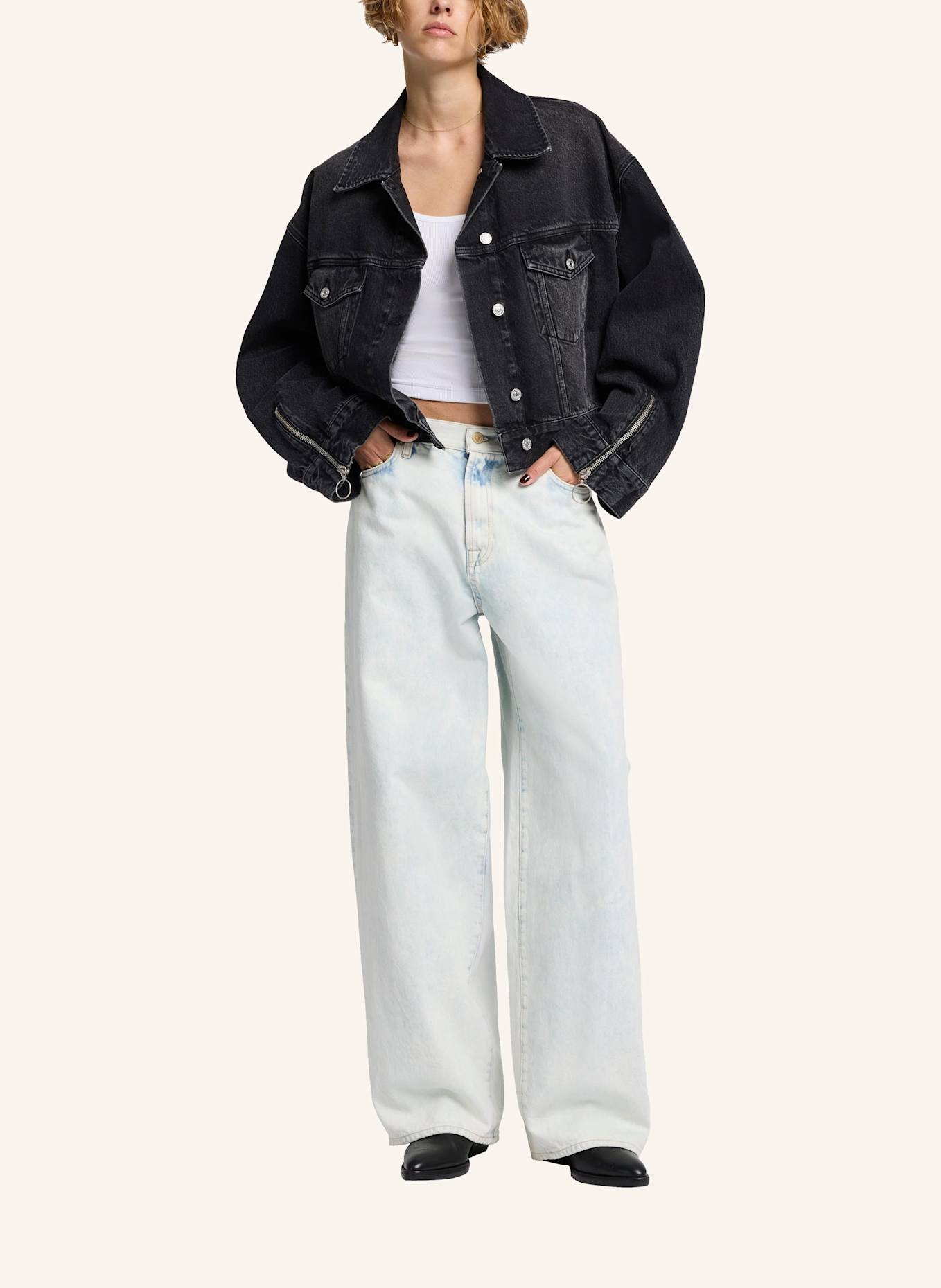 7 for all mankind Jeans BAGGY Wide fit: BLAU