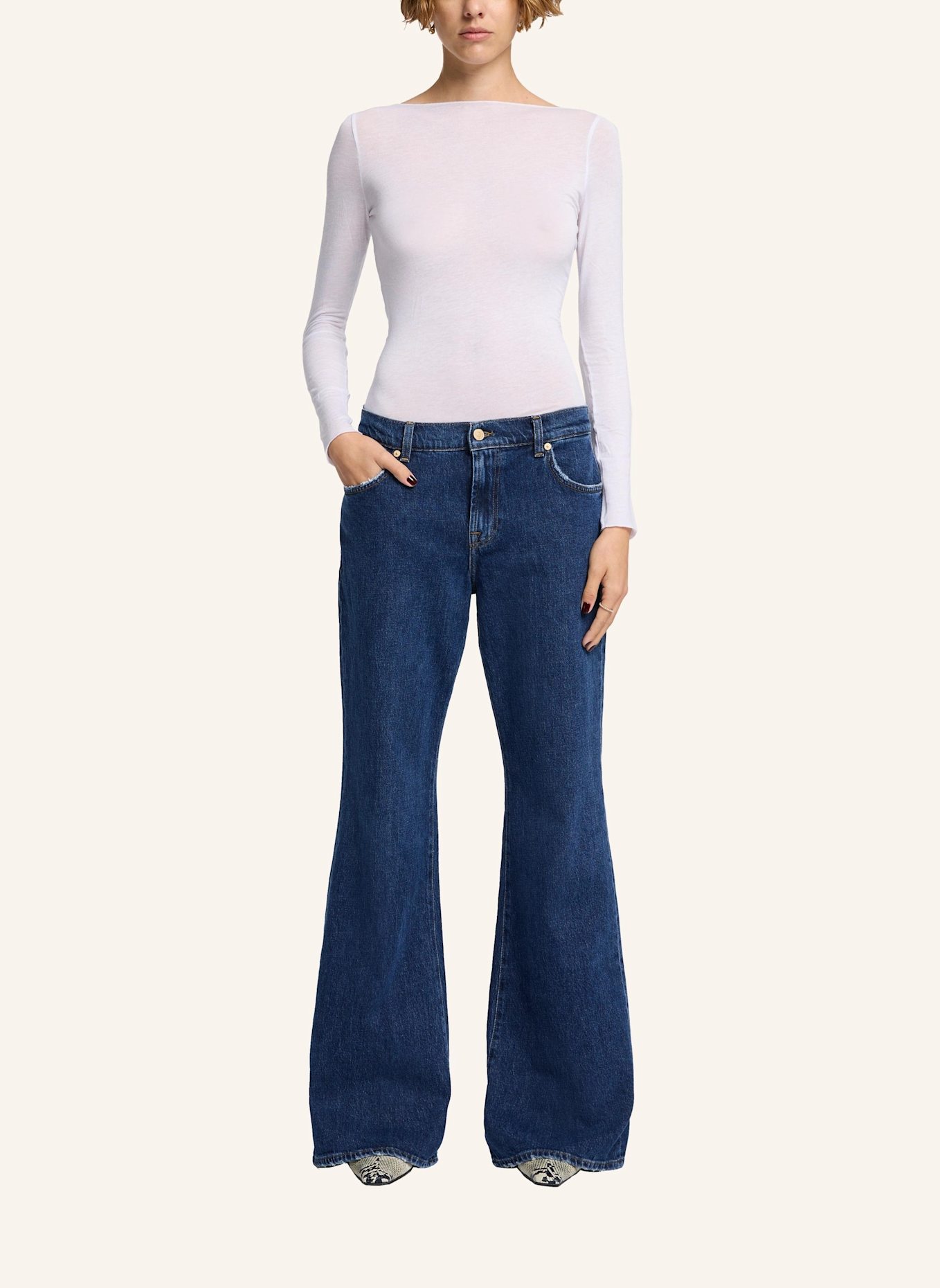 7 for all mankind Jeans SPENCER FLARE Bootcut Fit, Farbe: BLAU (Bild 5)