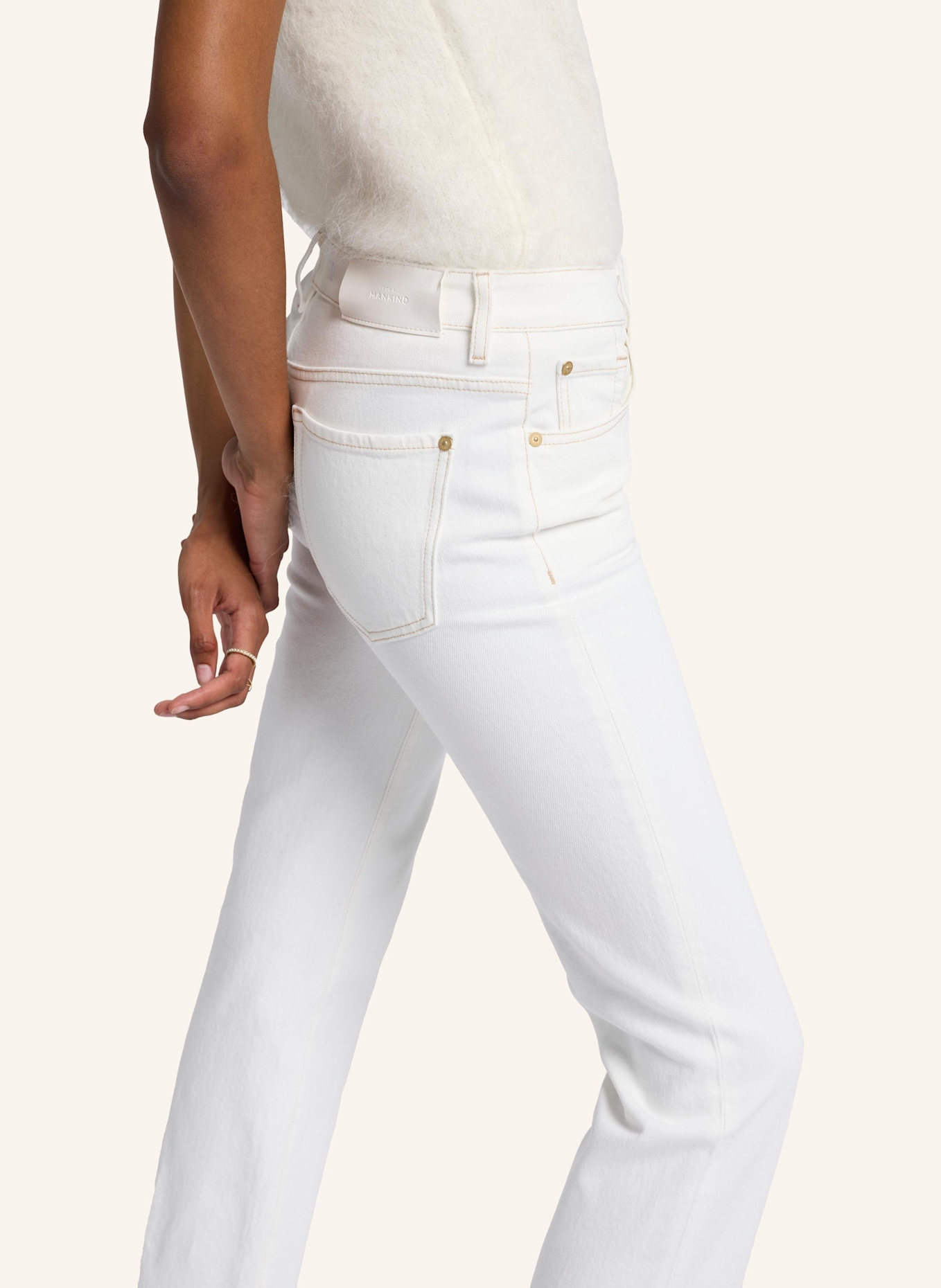 7 for all mankind Pants CALIE STRAIGHT MILKYWAY Straight Fit, Farbe: WEISS (Bild 3)