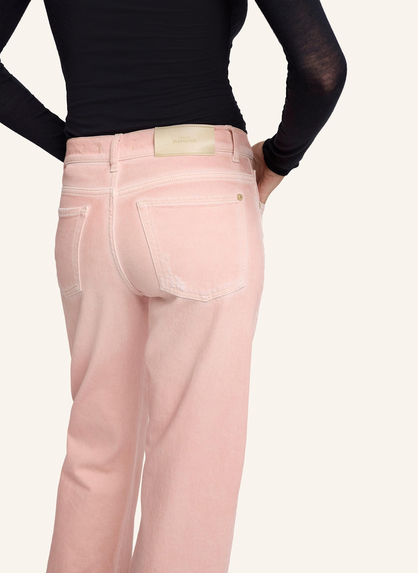 7 for all mankind Pants TESS TROUSER Straight Fit, Farbe: PINK (Bild 3)