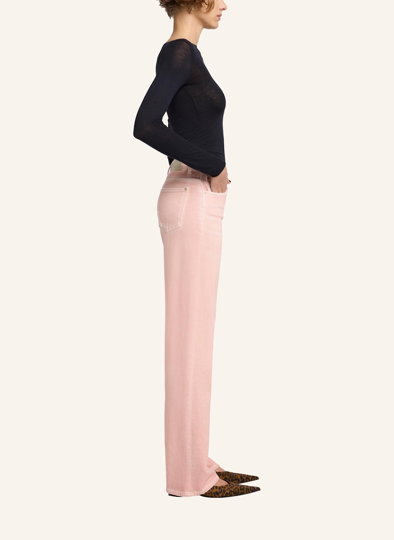 7 for all mankind Pants TESS TROUSER Straight Fit, Farbe: PINK (Bild 4)