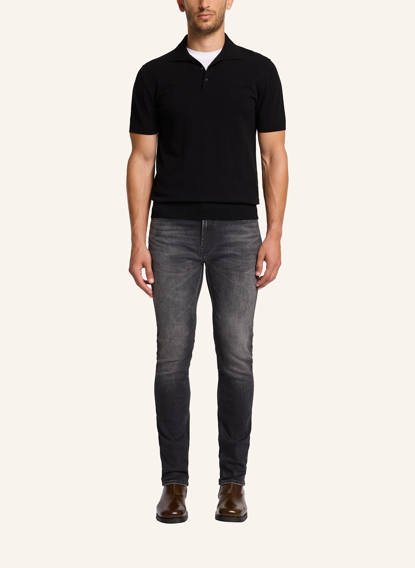 7 for all mankind Jeans PAXTYN Skinny Fit, Farbe: SCHWARZ (Bild 5)