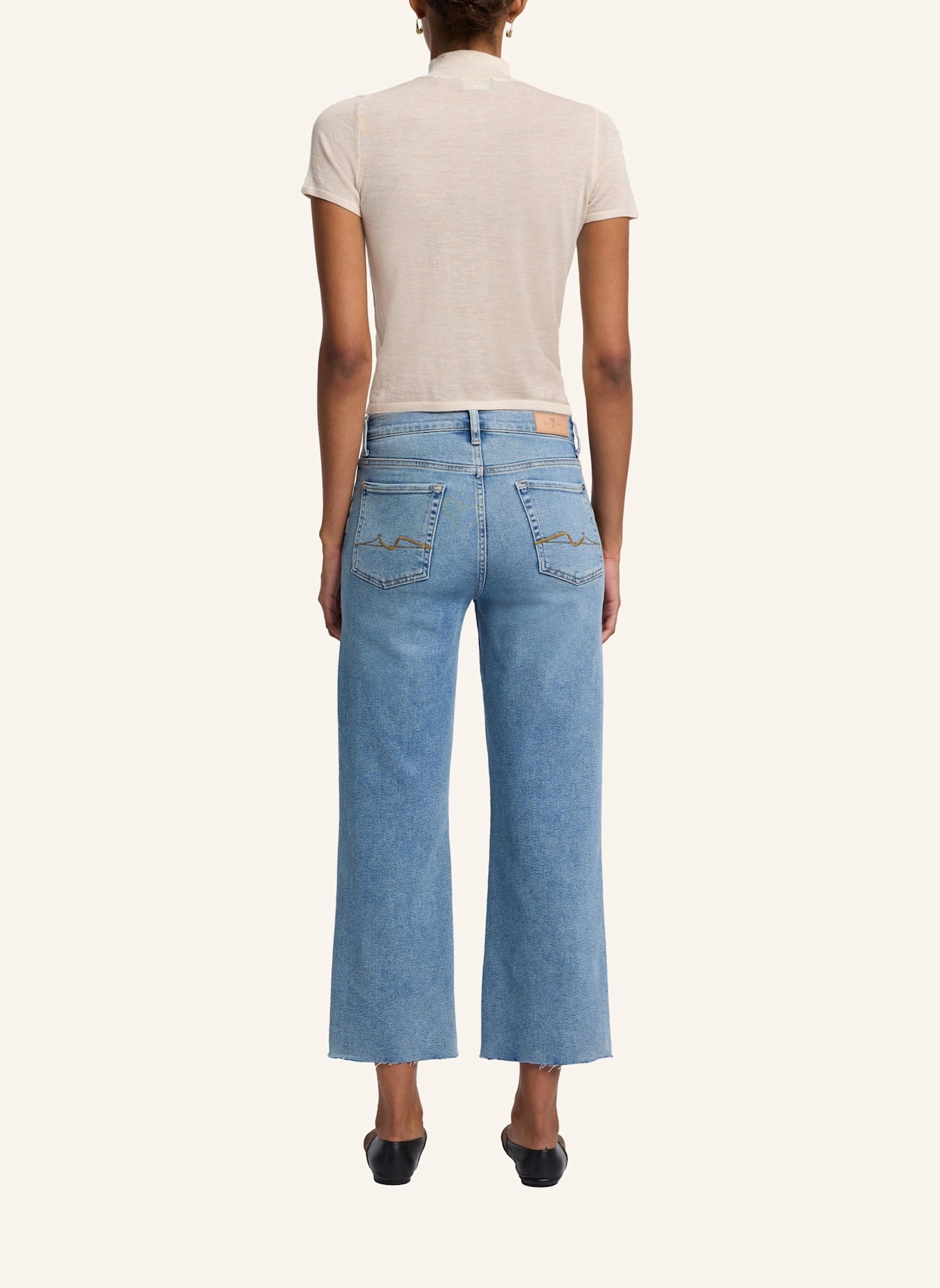 7 for all mankind Jeans CROPPED ALEXA Flare Fit, Farbe: BLAU (Bild 2)