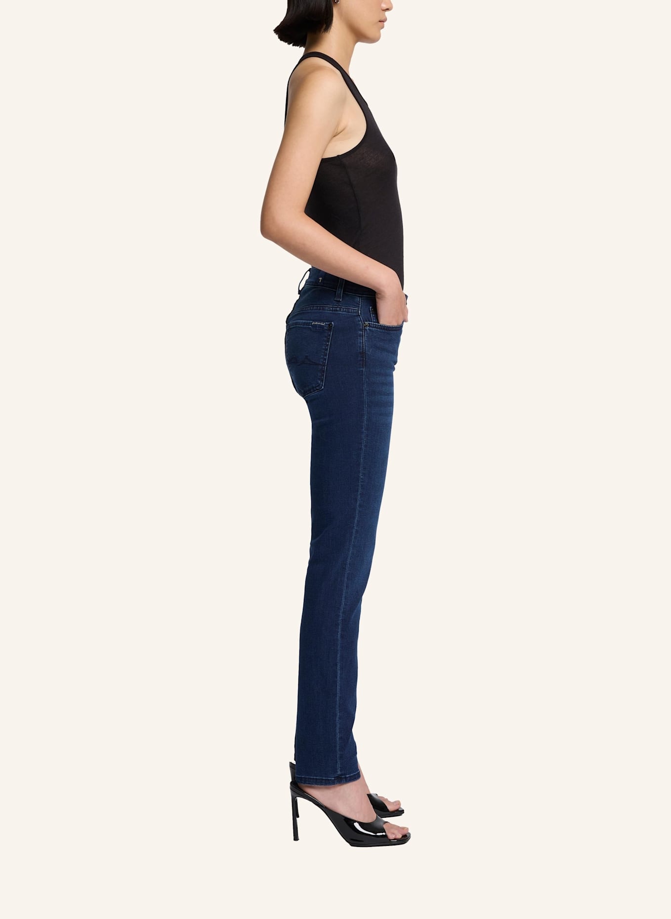 7 for all mankind Jeans ROXANNE Skinny Fit, Farbe: BLAU (Bild 4)