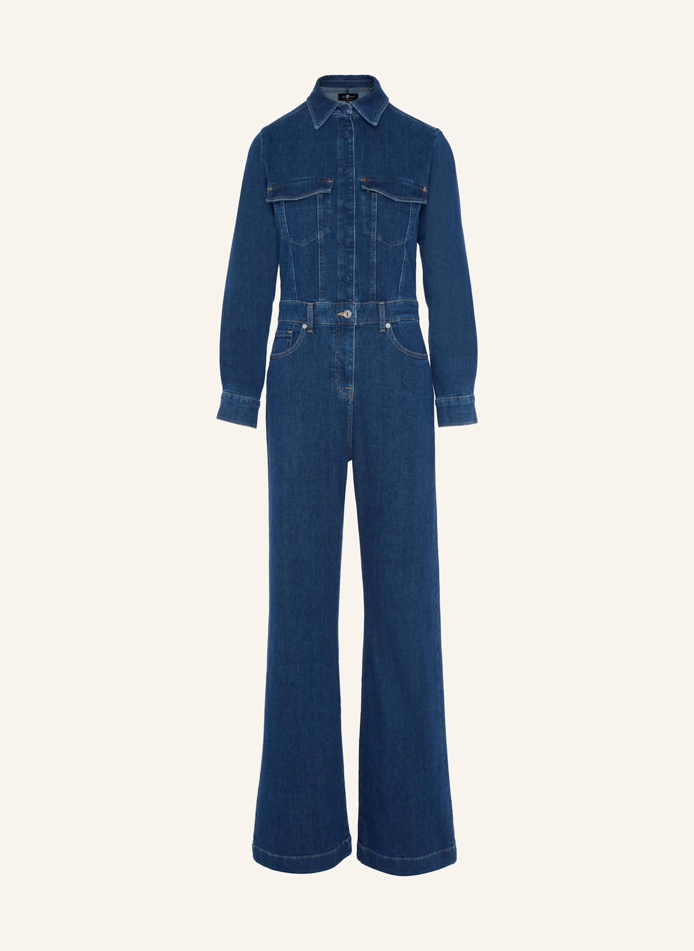 7 for all mankind LUXE JUMPSUIT, Farbe: BLAU (Bild 1)