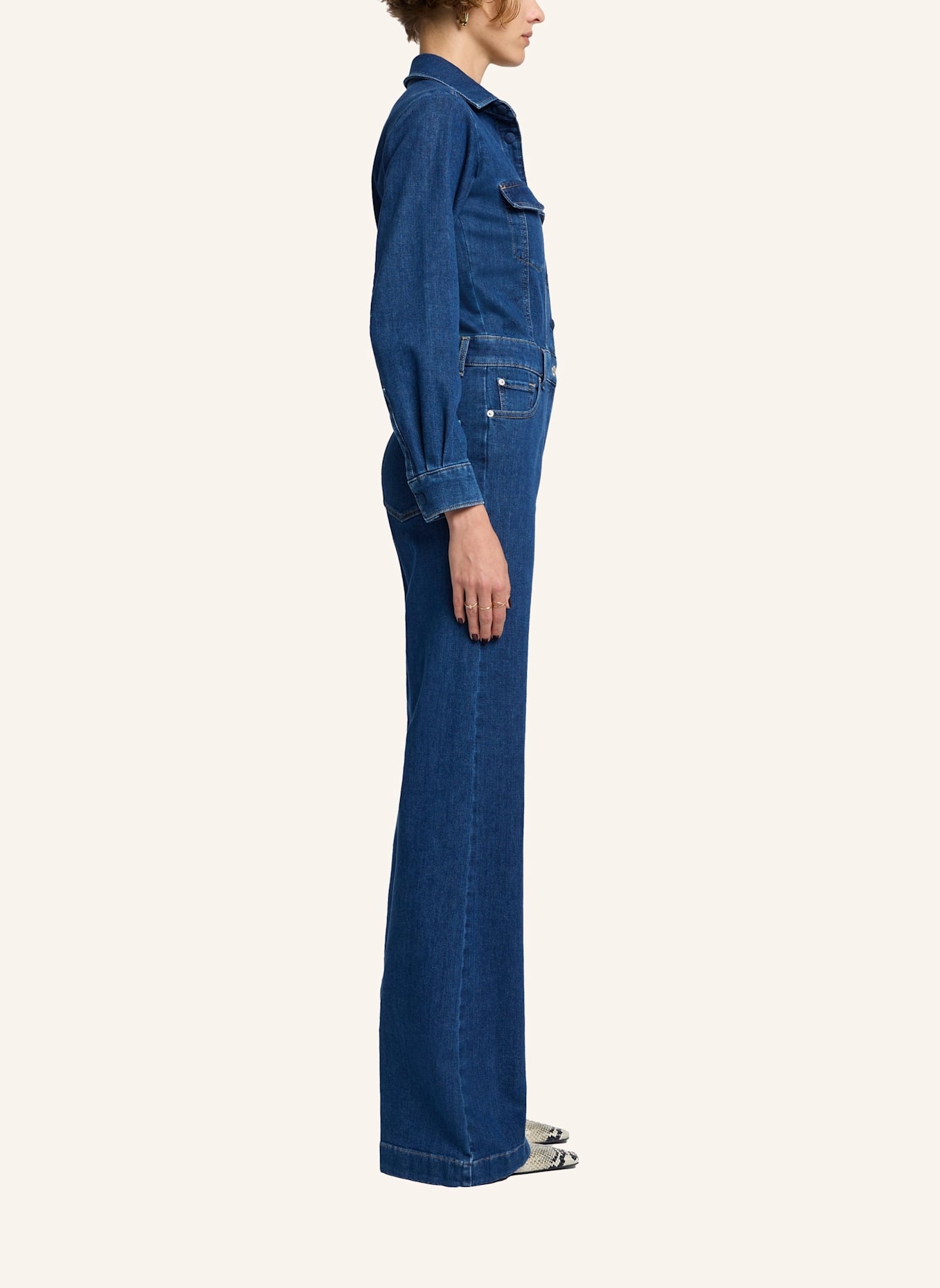 7 for all mankind LUXE JUMPSUIT, Farbe: BLAU (Bild 4)