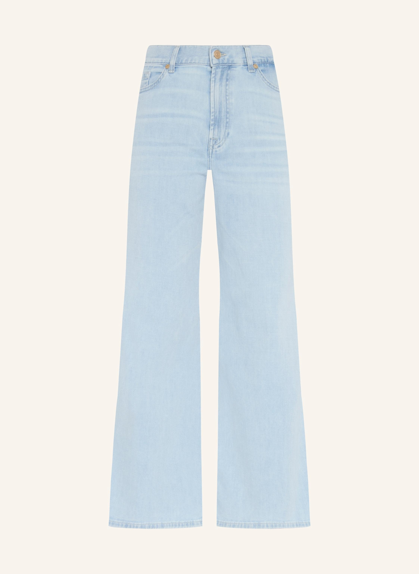 7 for all mankind Jeans LOTTA CROPPED Wide Leg Fit: BLAU