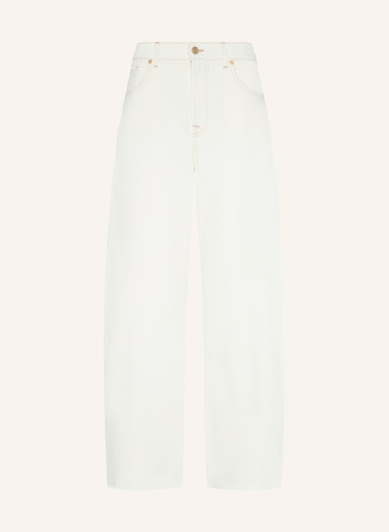 7 for all mankind Jeans BONNIE CURVILINEAR Wide Leg fit: WEISS