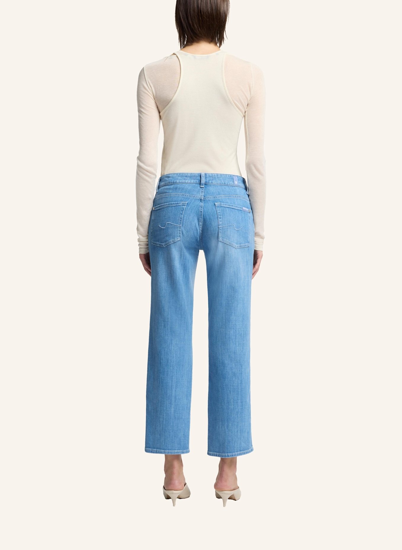 7 for all mankind Straight Jeans CALIE STRAIGHT ANKLE: BLAU