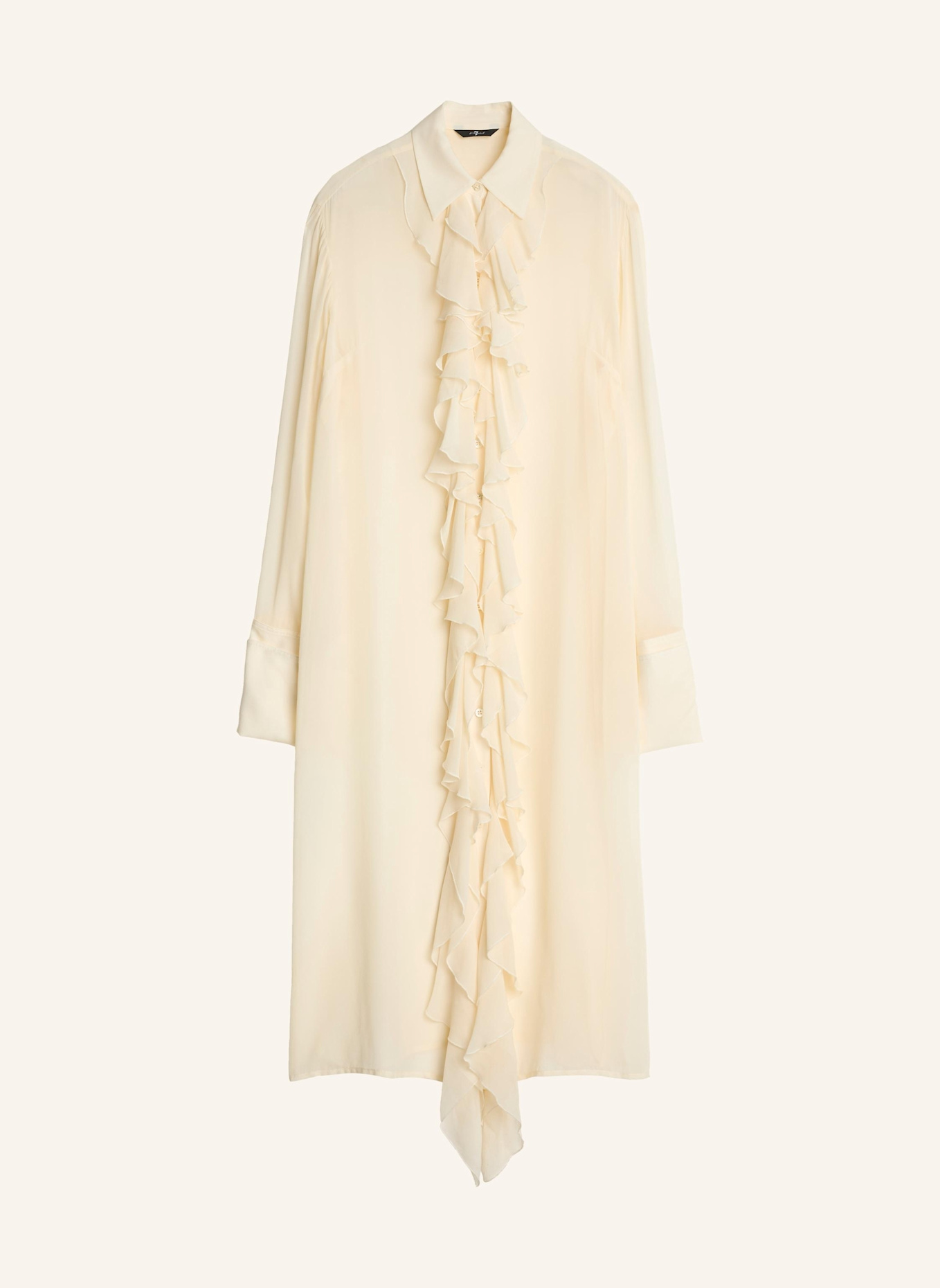 7 for all mankind RUFFLE Dress: ECRU