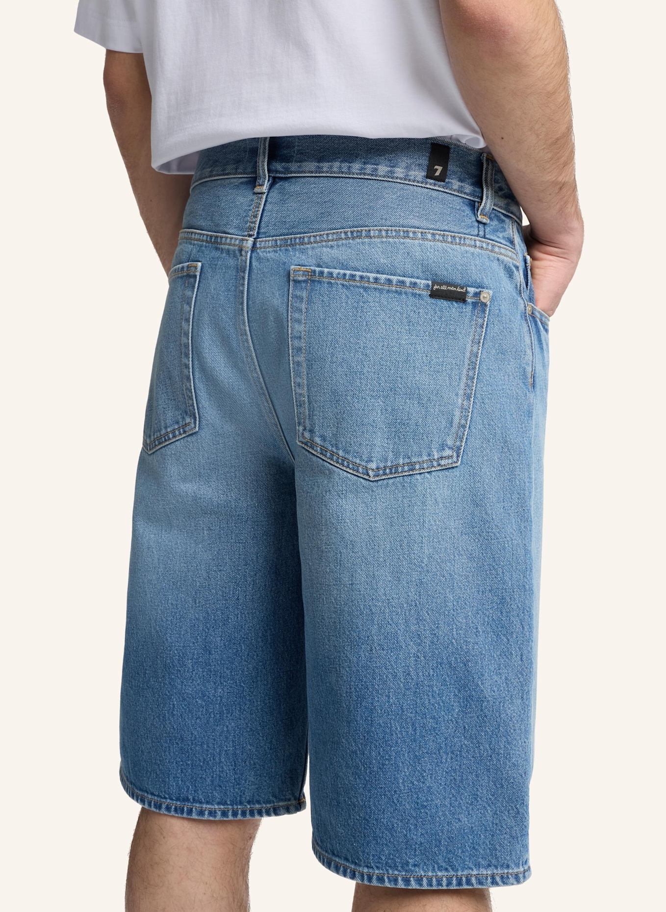 7 for all mankind Shorts WIDE LEG: BLAU