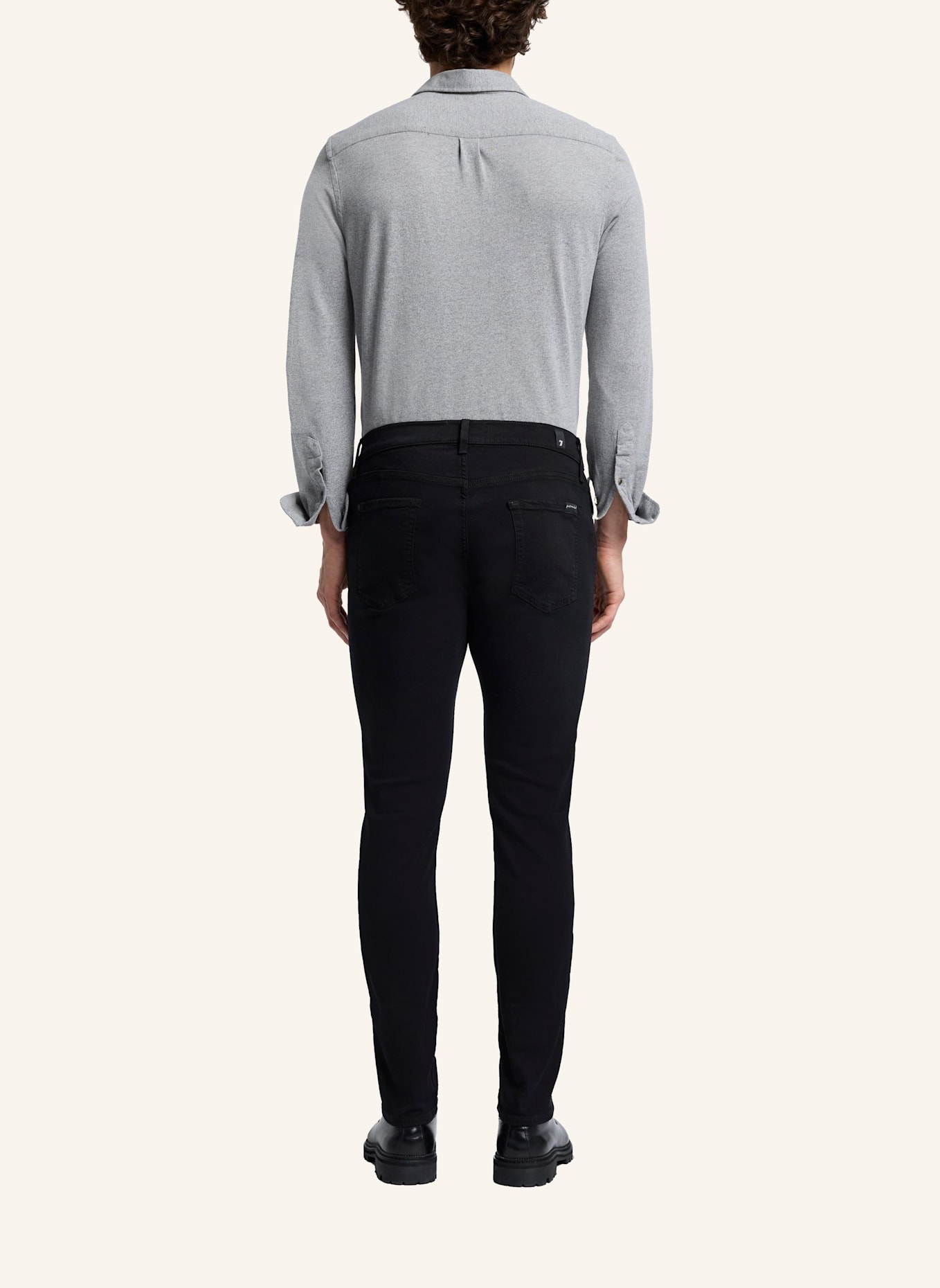 7 for all mankind Jeans SLIMMY TAPERED Skinny Fit: SCHWARZ