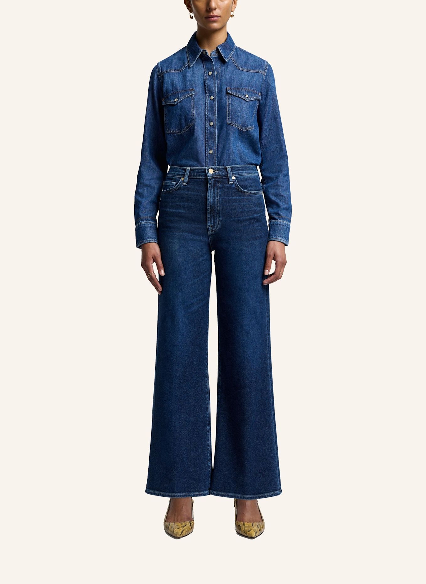 7 for all mankind Flared jeans ULTRA HIGH RISE JO: BLAUW