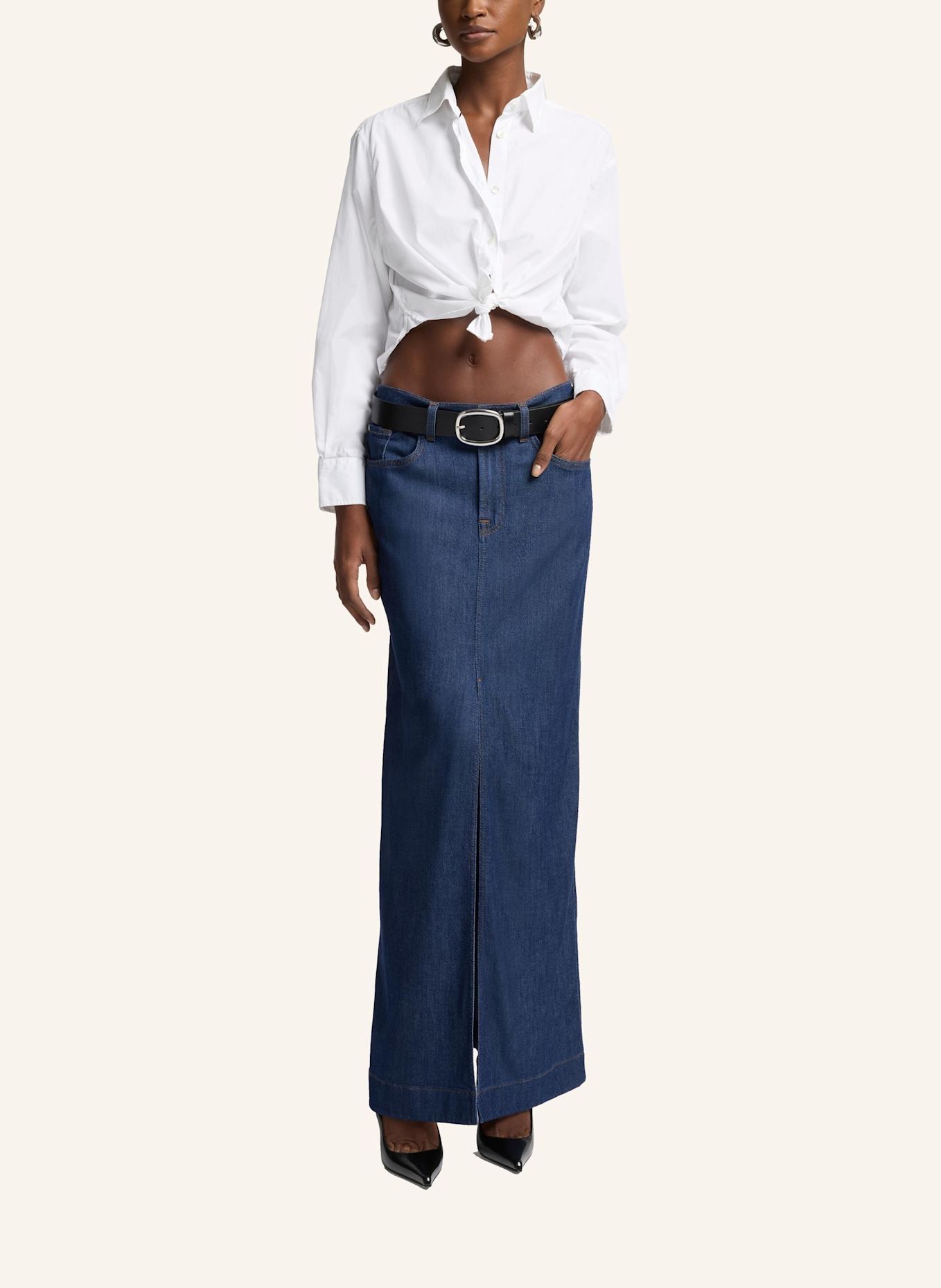 7 for all mankind Skirt LONG: BLAU