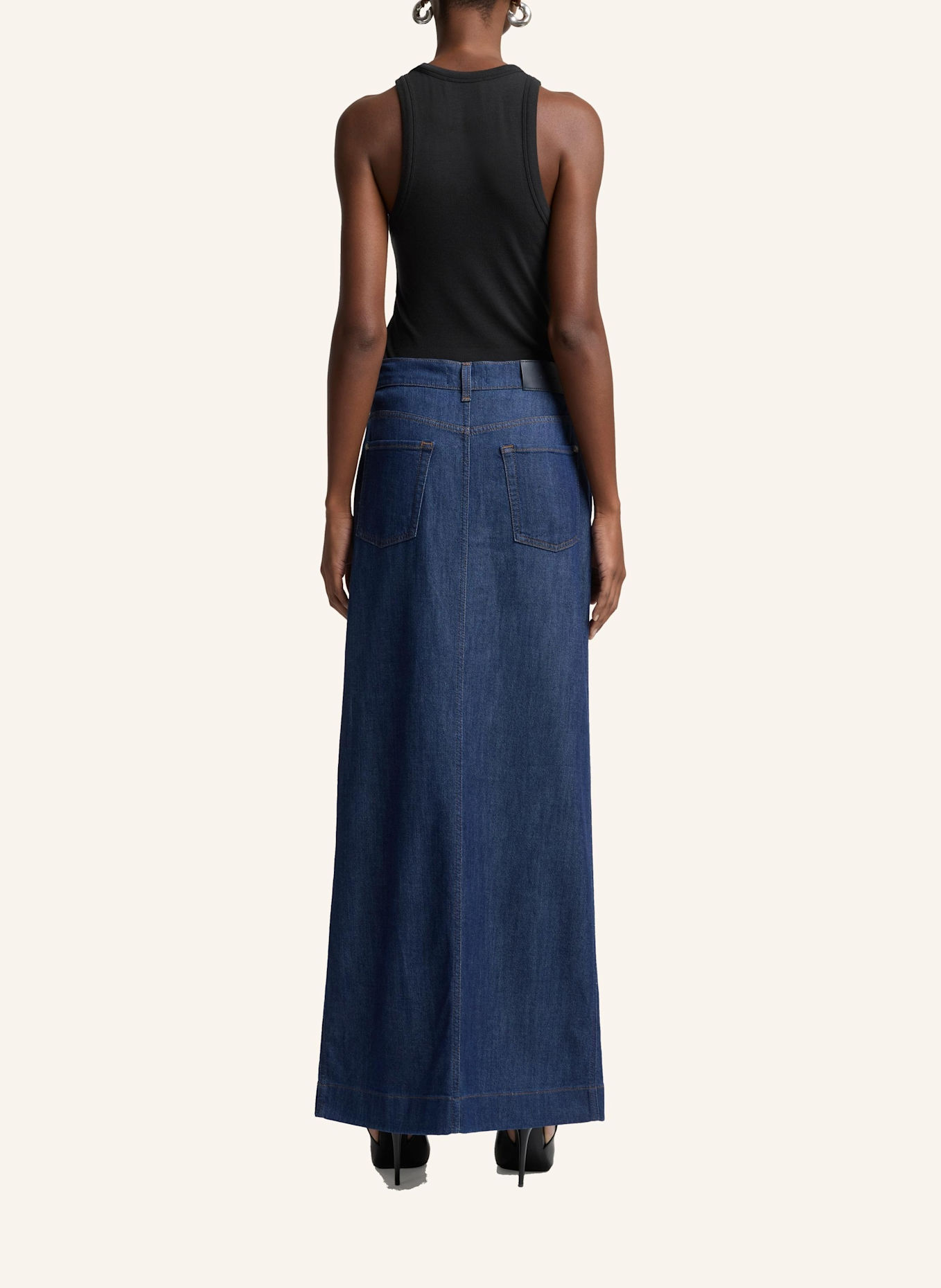 7 for all mankind Skirt LONG: BLAU