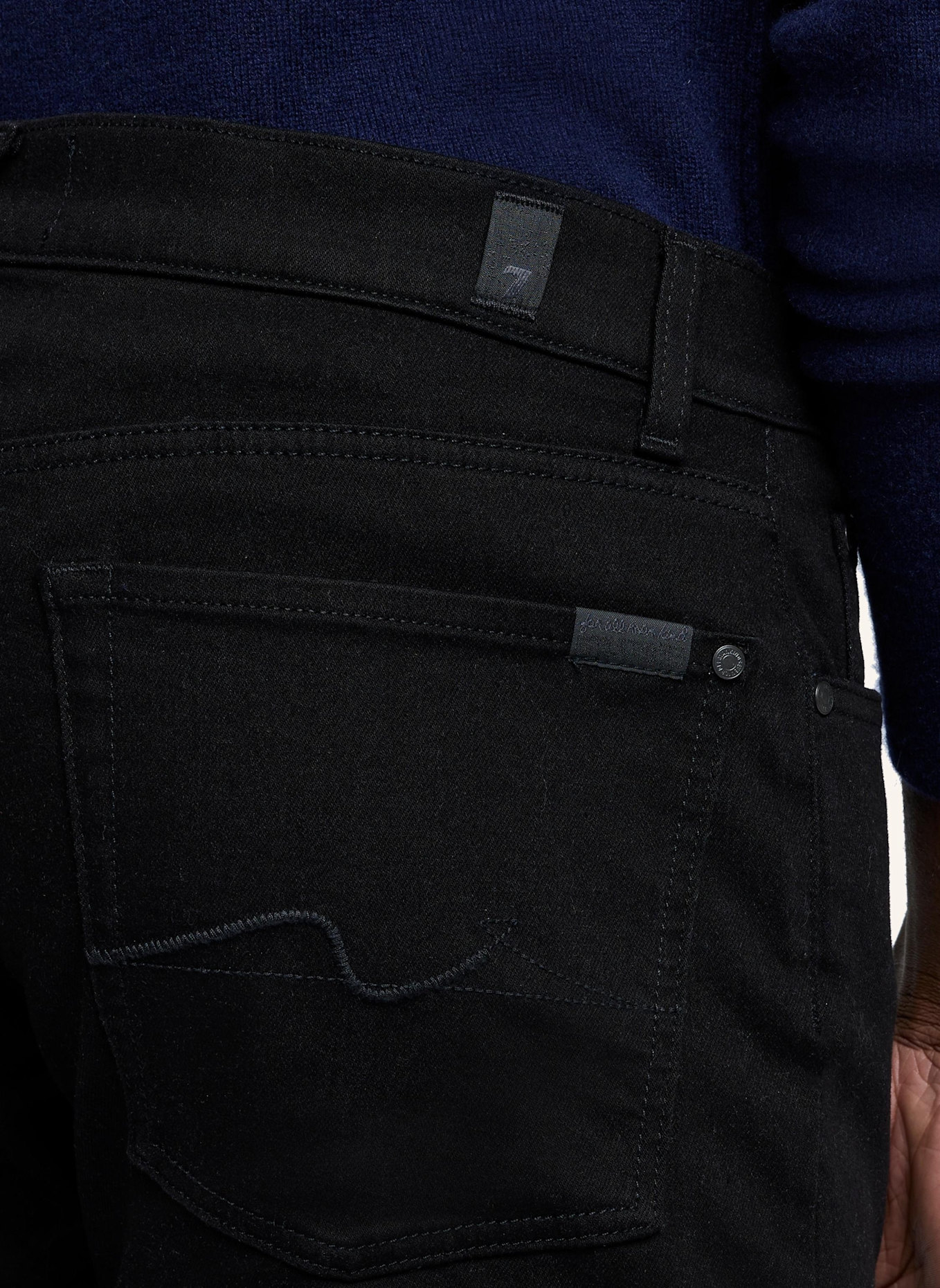 7 for all mankind Jeans THE STRAIGHT Straight Fit: SCHWARZ