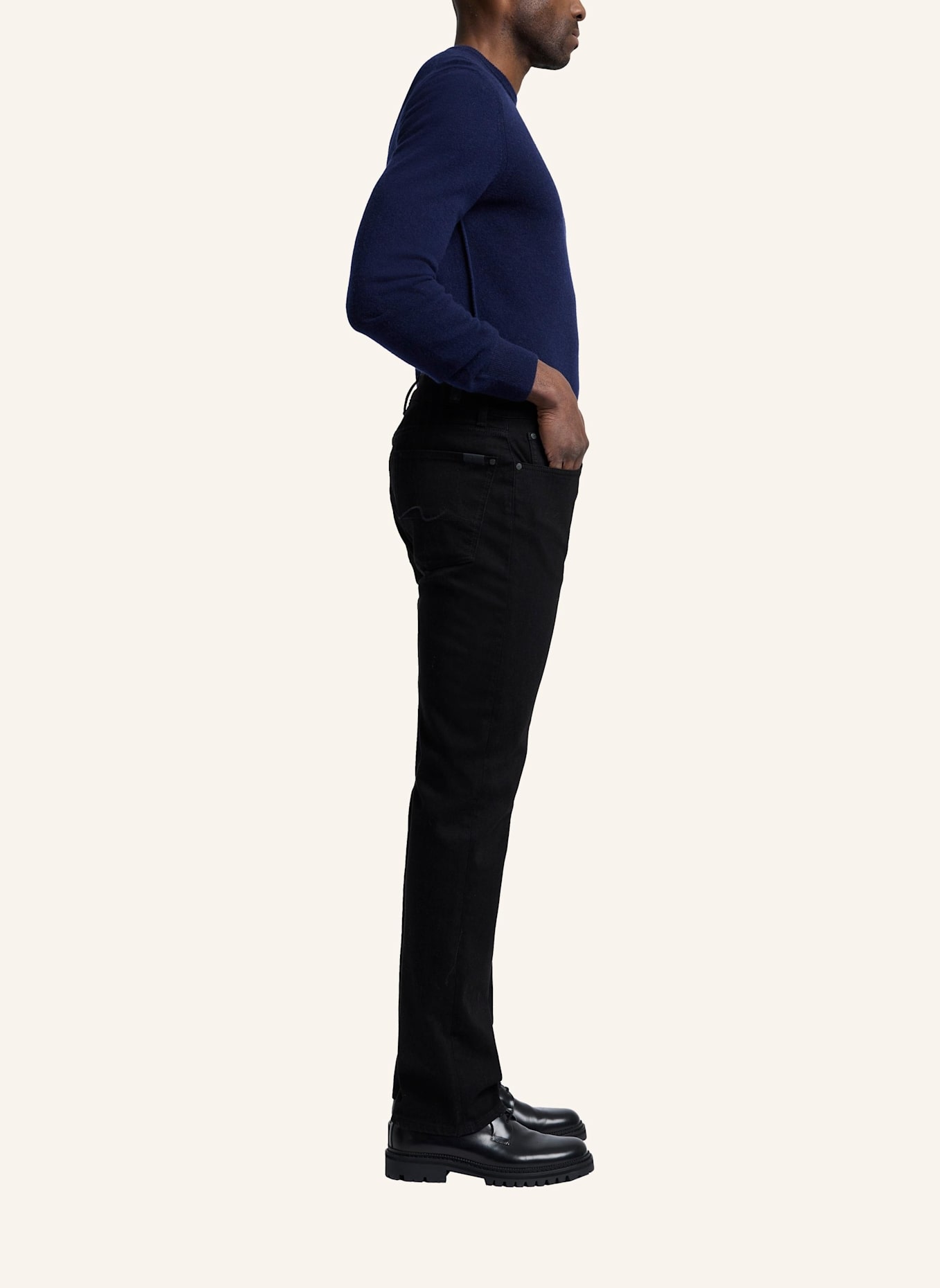 7 for all mankind Jeans THE STRAIGHT Straight Fit: SCHWARZ