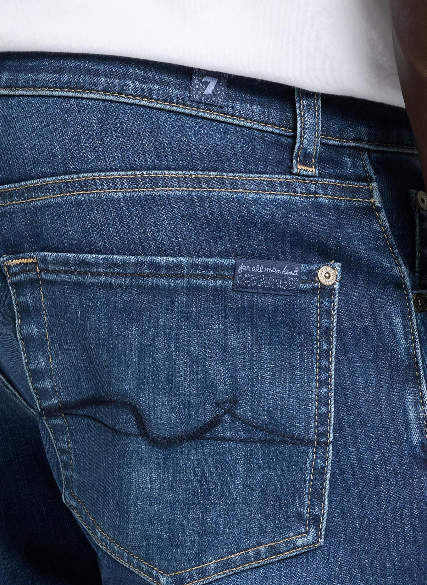 7 for all mankind Jeans SLIMMY TAPERED Skinny Fit: BLAU