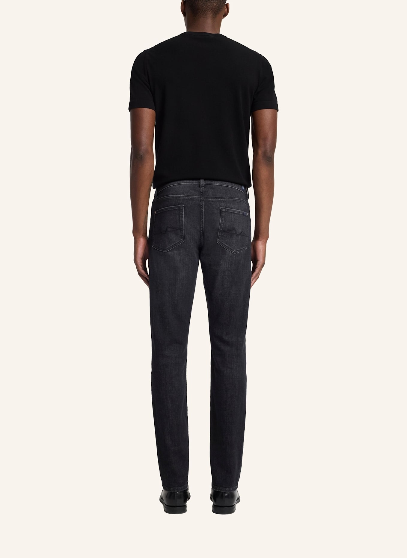 7 for all mankind Jeans SLIMMY TAPERED Skinny Fit: SCHWARZ