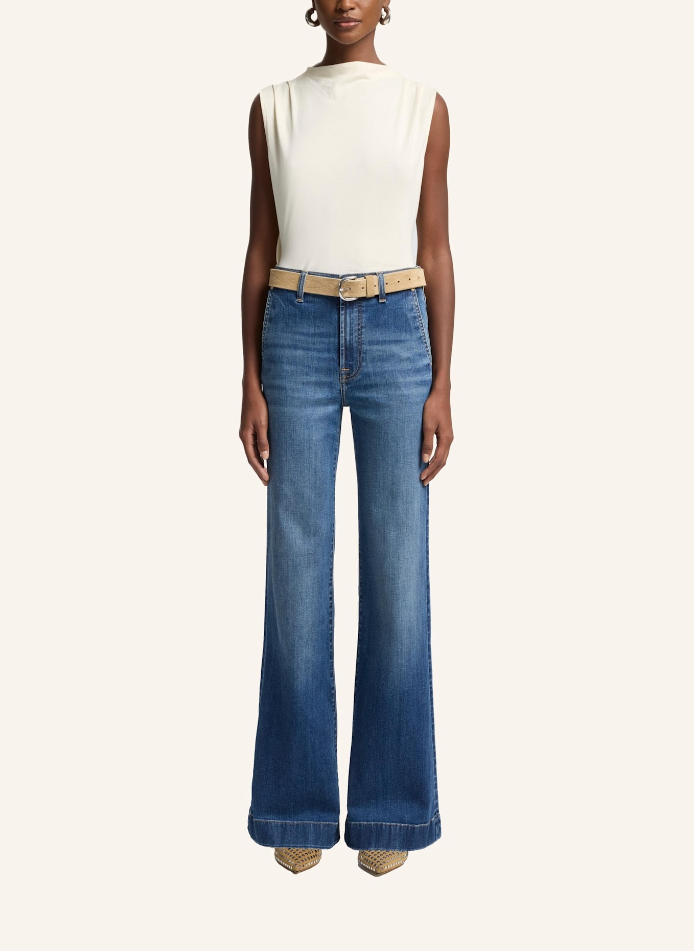 7 for all mankind Pants MODERN DOJO Flare Fit: BLAU