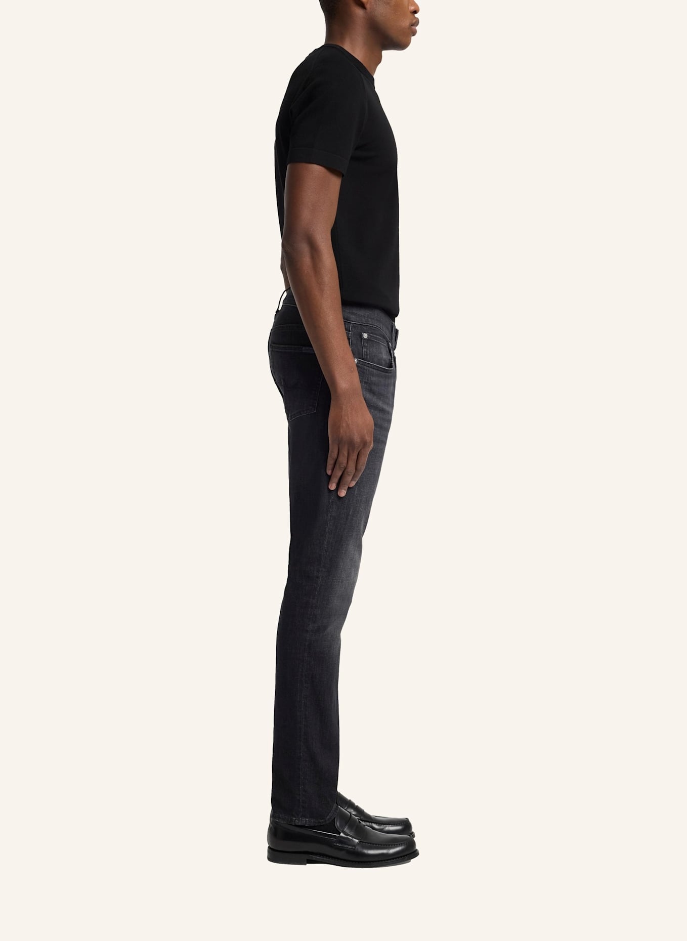 7 for all mankind Jeans SLIMMY TAPERED Skinny Fit: SCHWARZ
