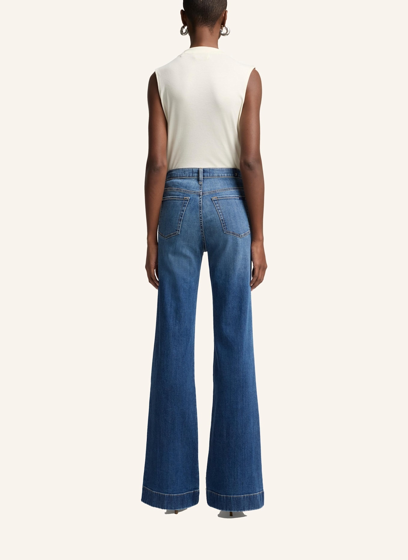 7 for all mankind Pants MODERN DOJO Flare Fit: BLAU