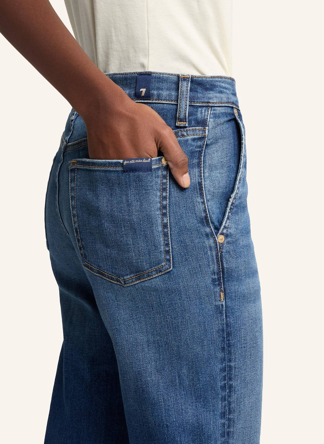 7 for all mankind Pants MODERN DOJO Flare Fit: BLAU