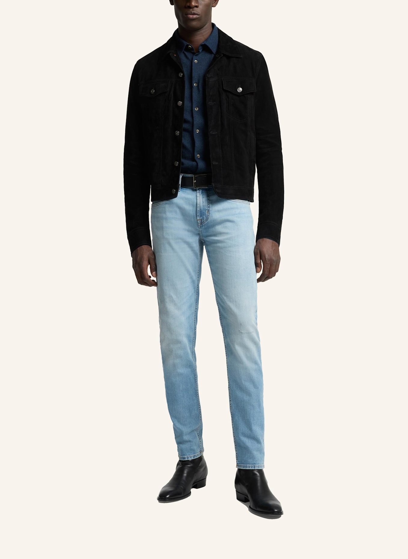 7 for all mankind Jeans SLIMMY TAPERED Skinny Fit: BLAU