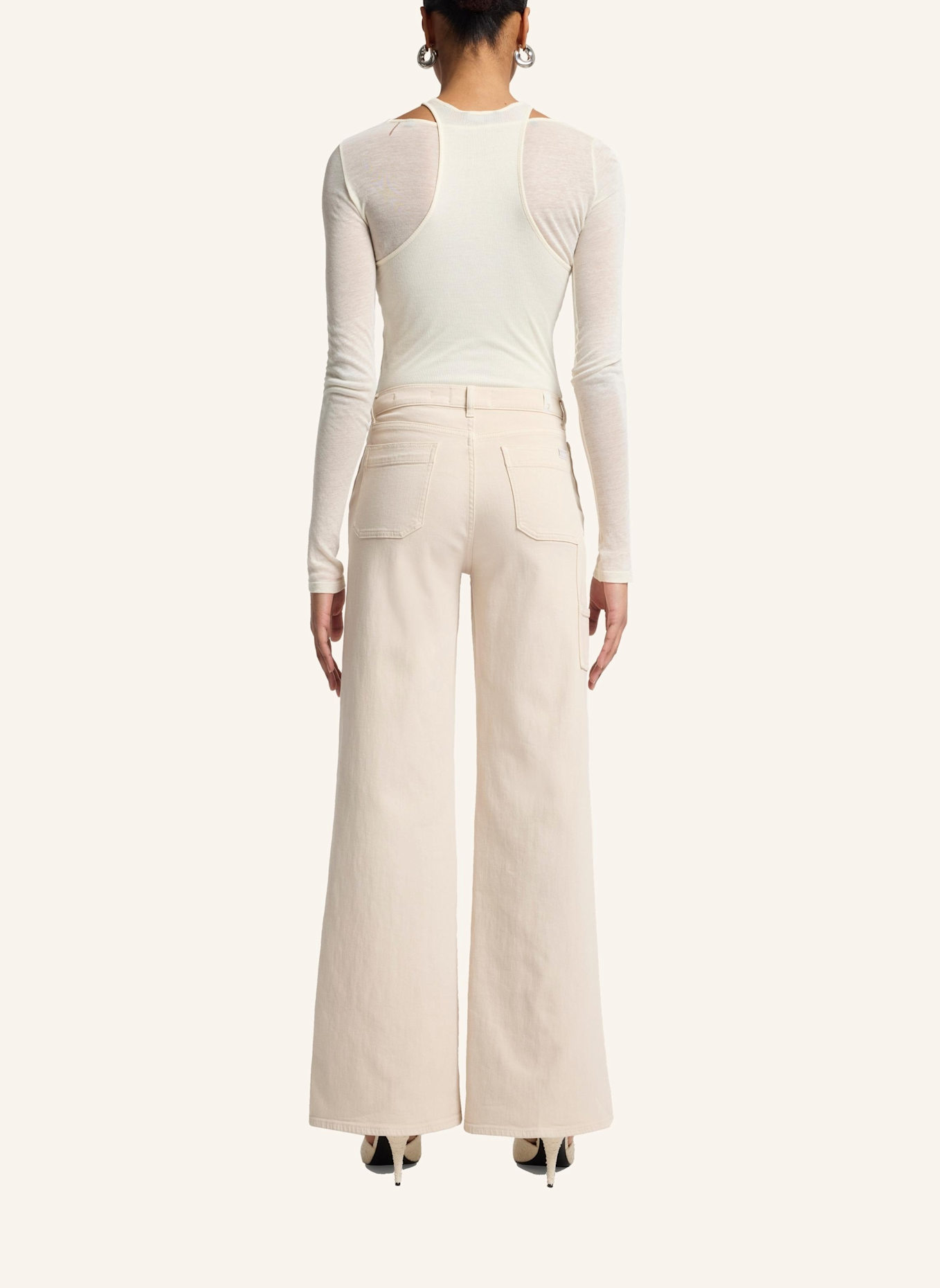 7 for all mankind Pants LOTTA Wide Leg fit: WEISS