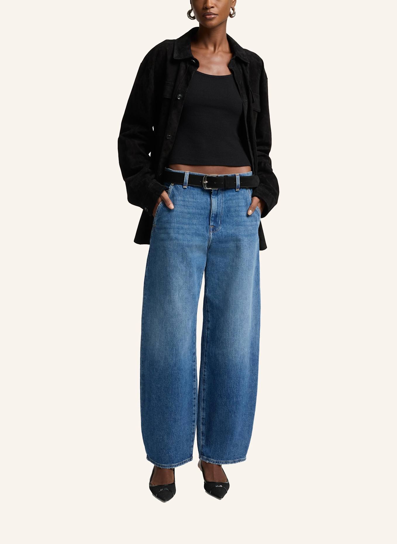 7 for all mankind Pants BONNIE Wide Leg fit: BLAU