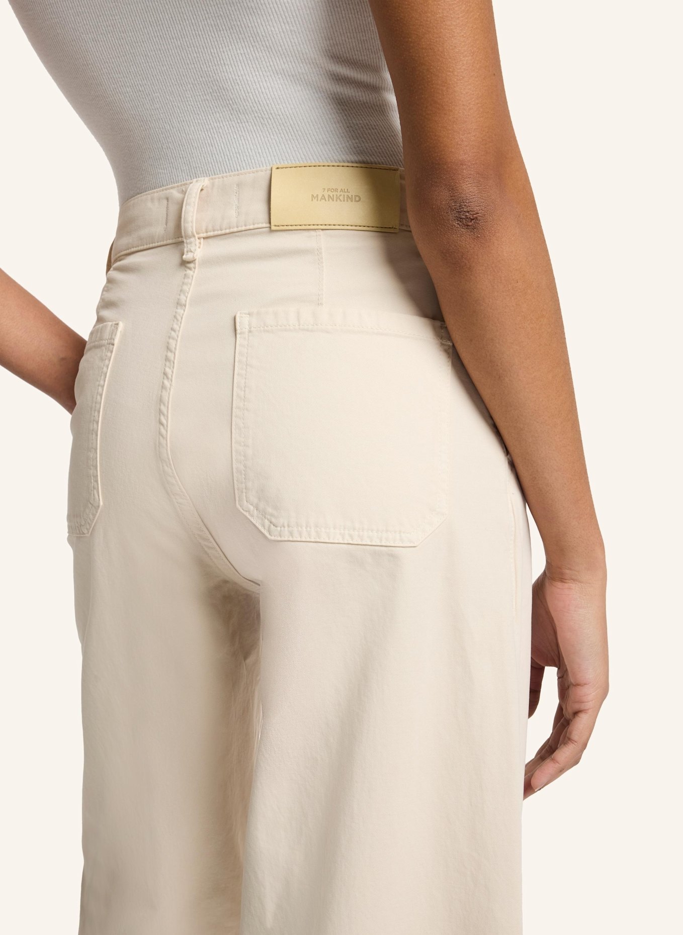 7 for all mankind Pants BONNIE Wide Leg fit: WEISS