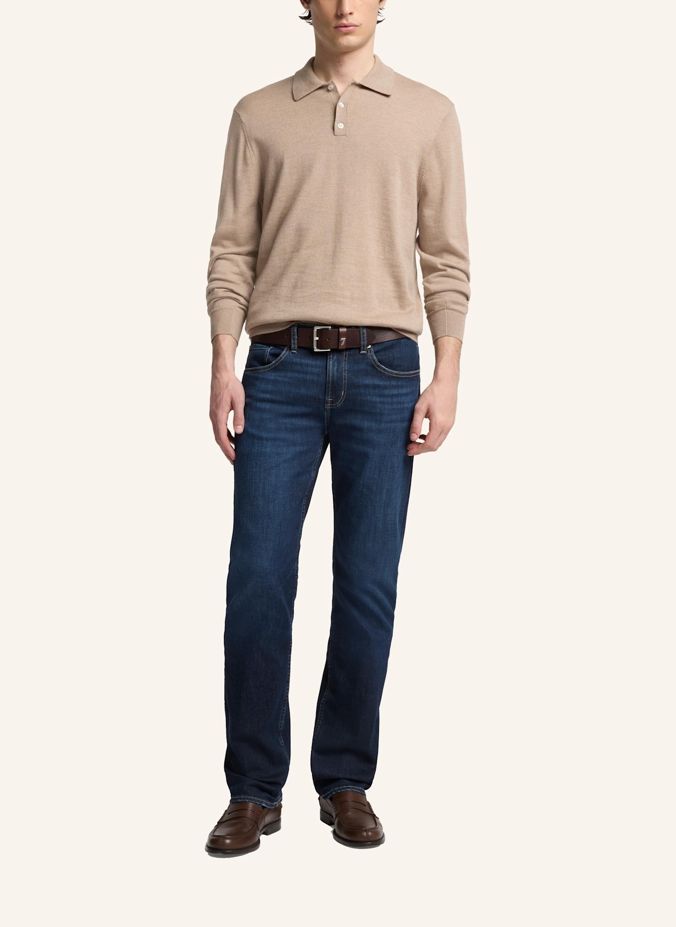 7 for all mankind Jeans STANDARD Straight Fit: BLAU / DUNKELBLAU