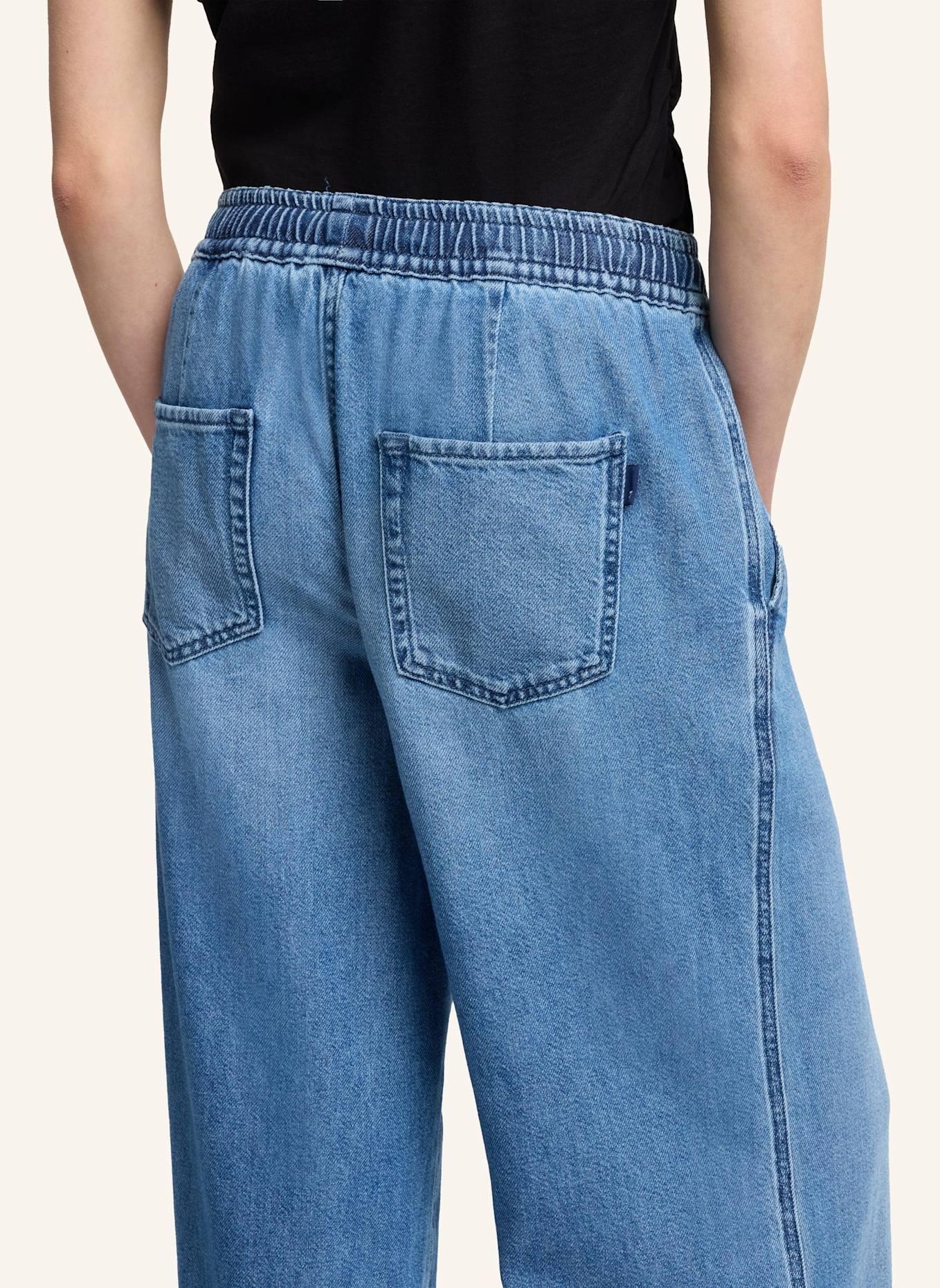 7 for all mankind Pants PULL ON WIDE LEG Wide Leg fit: BLAU