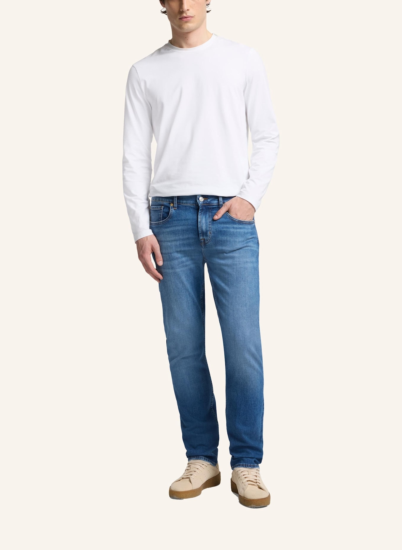 7 for all mankind Jeans THE STRAIGHT Straight Fit: BLAU