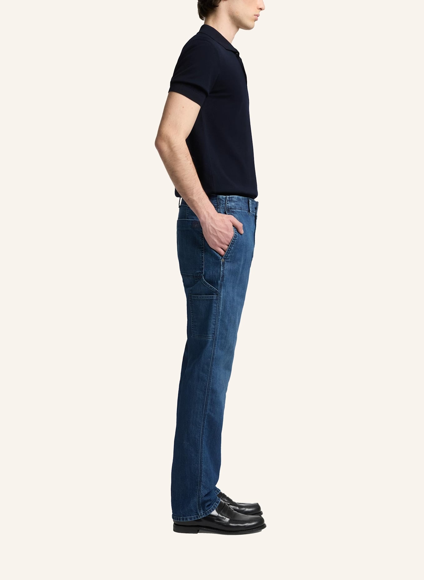 7 for all mankind Chino Pant CARPENTER Straight Fit: BLAU