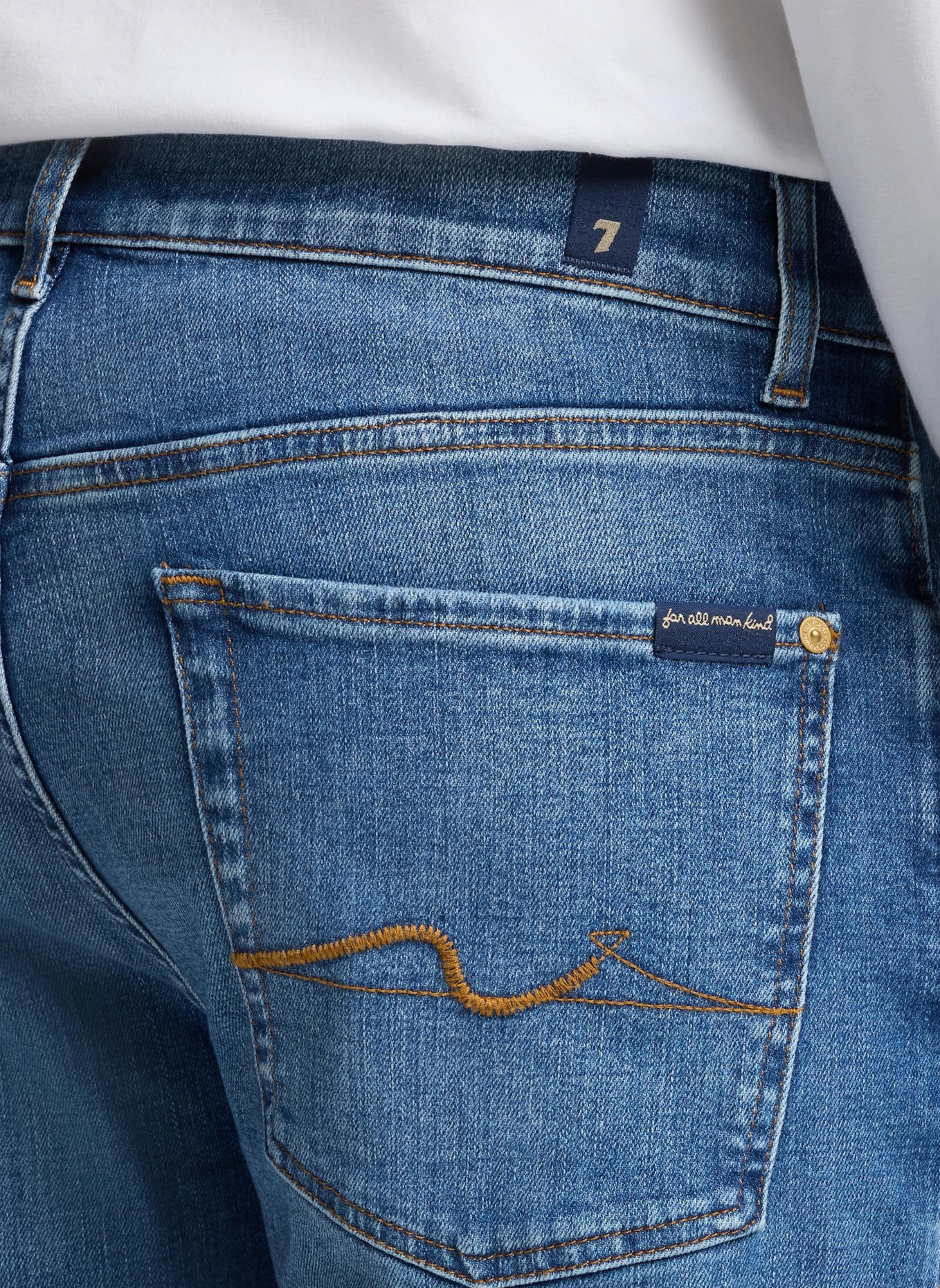 7 for all mankind Jeans THE STRAIGHT Straight Fit: BLAU