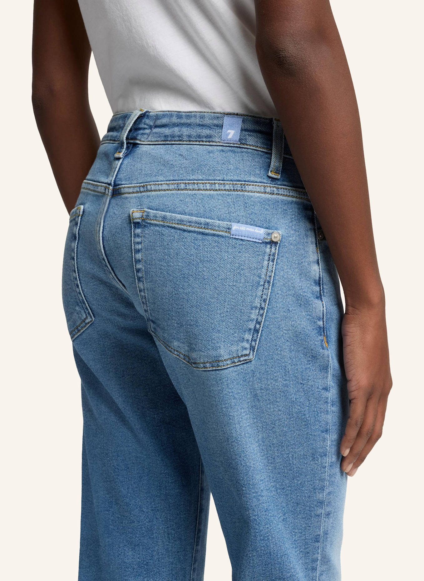 7 for all mankind Jeans CALIE STRAIGHT Straight Fit: BLAU