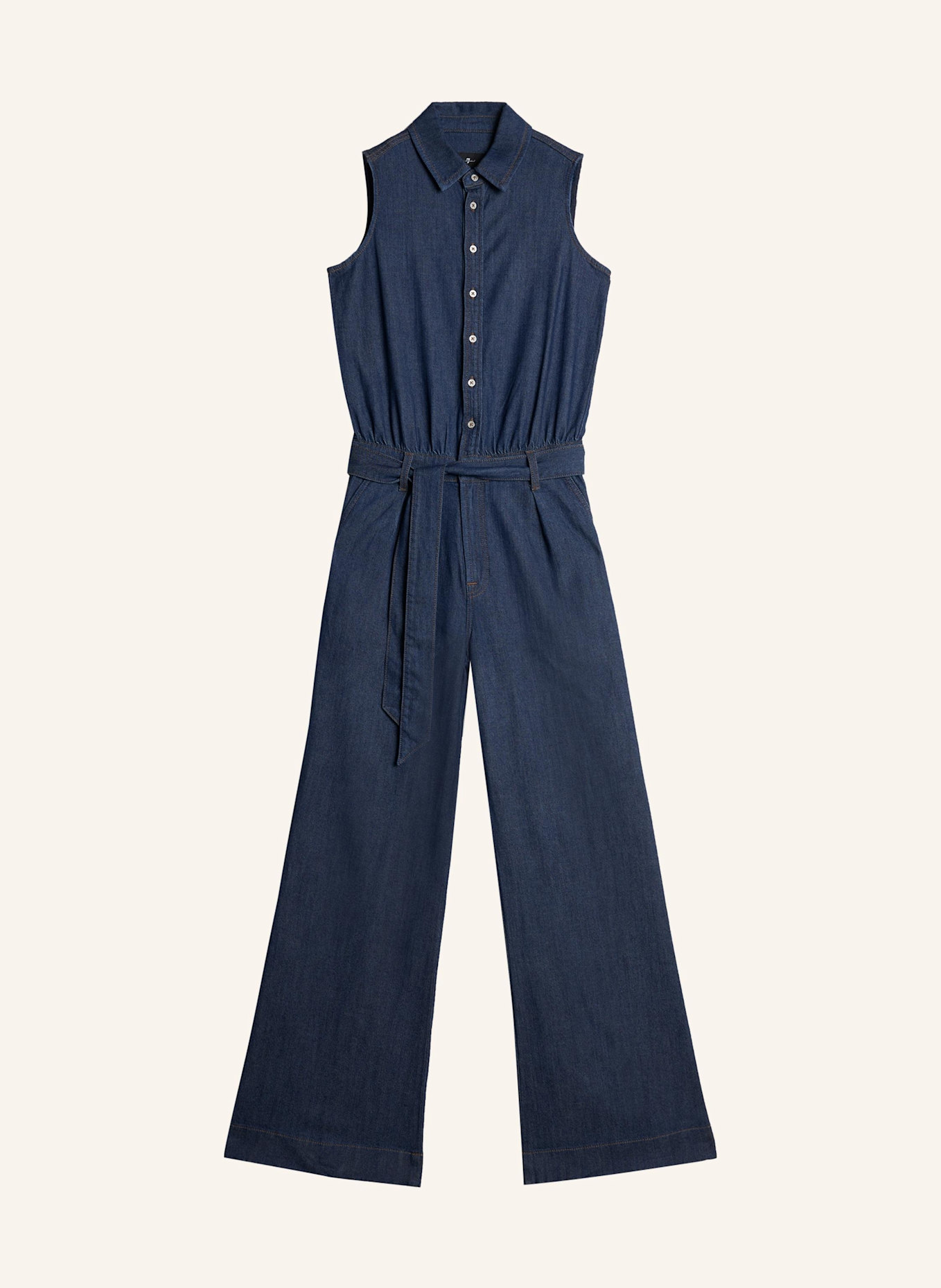 7 for all mankind Denim Jumpsuit: BLAU