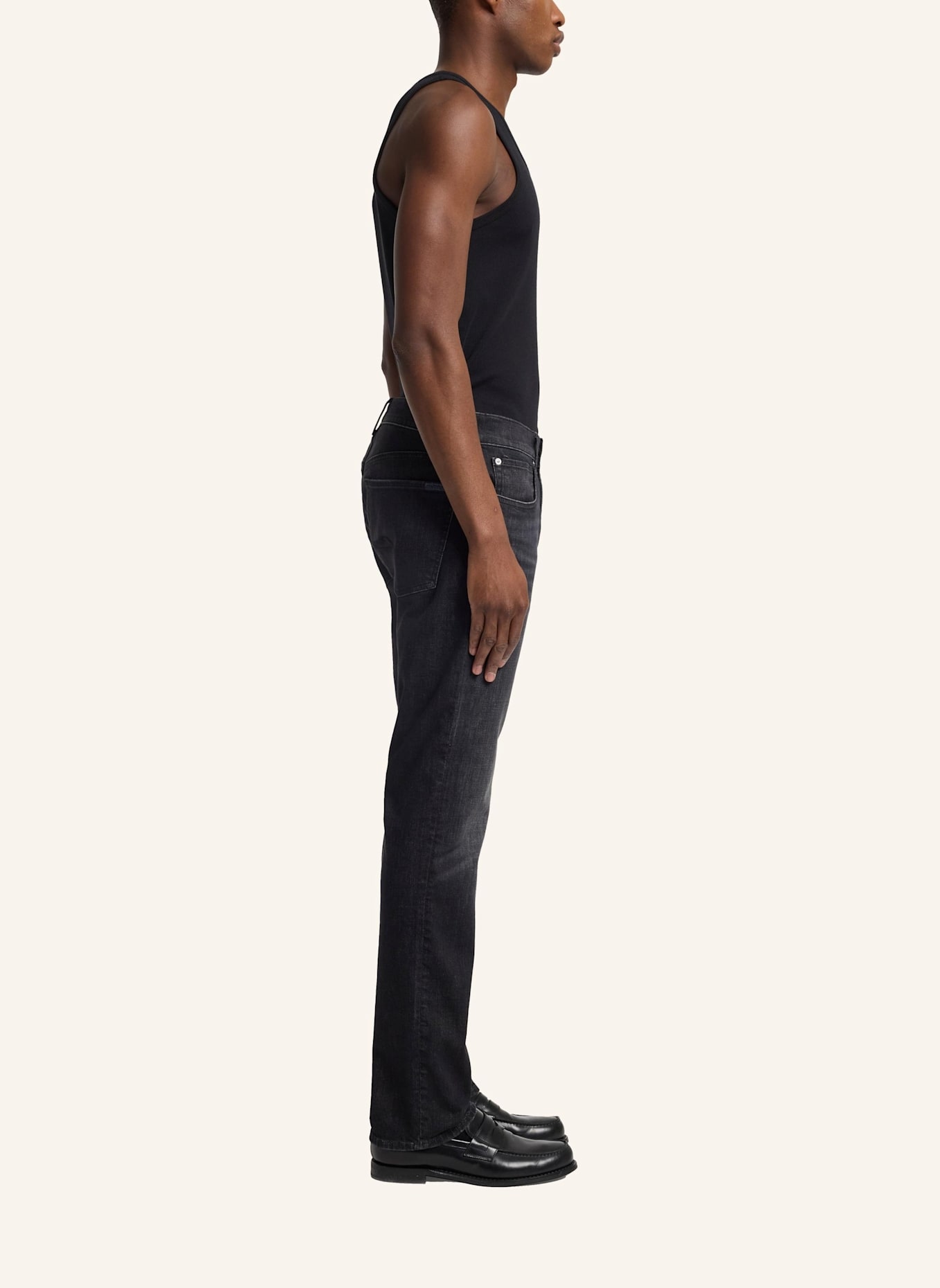 7 for all mankind Jeans THE STRAIGHT Straight Fit: SCHWARZ