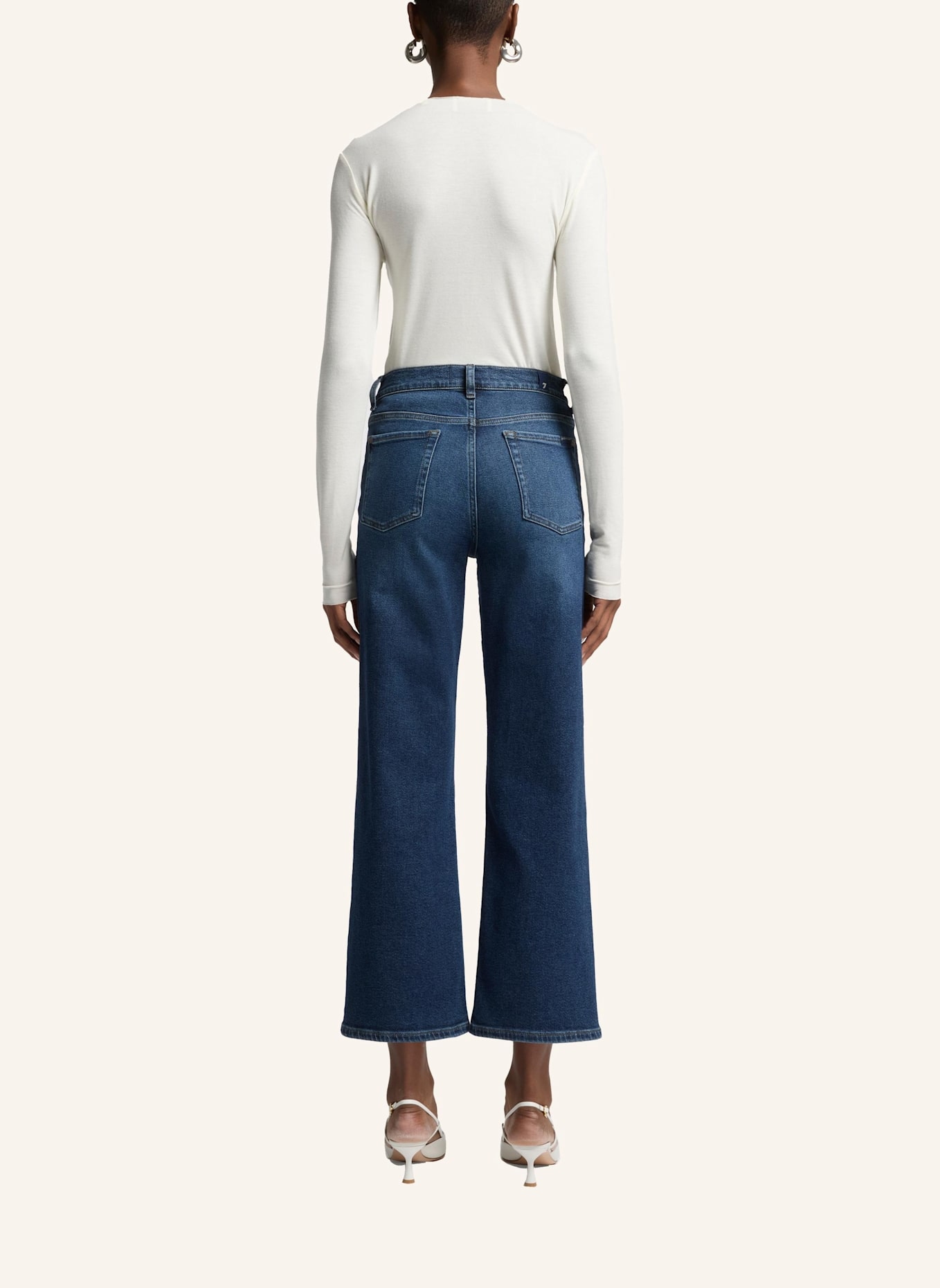 7 for all mankind Jeans CROPPED ALEXA Straight Fit: BLAU